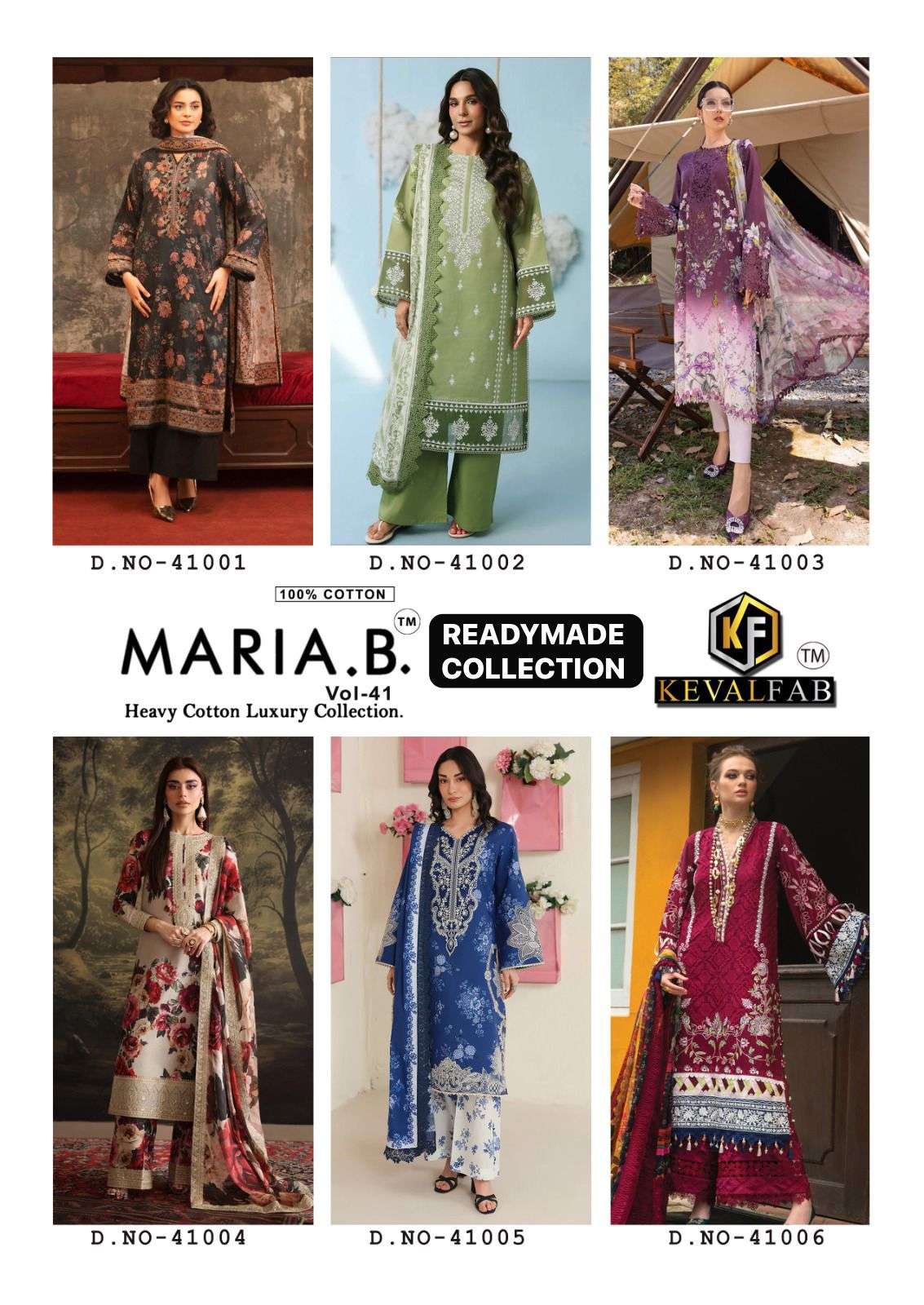 KEVAL FAB MARIA B VOL 41 READY MADE COLLECTION 