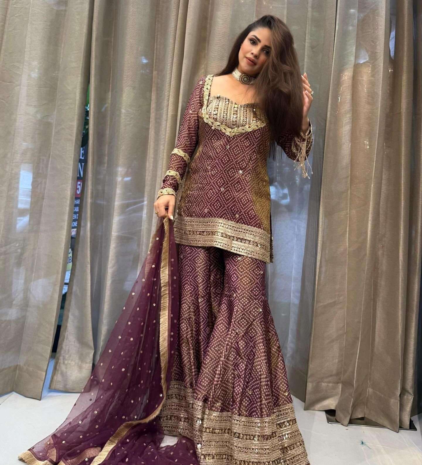 LADY LOOK 026 SILK PARTY WEAR DESIGNER LOOK READY MADE SUIT