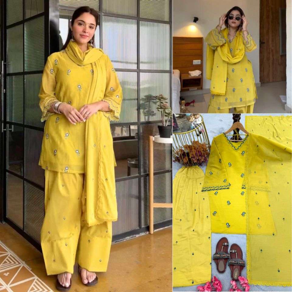  LADY LOOK 043 SATIN FABRIC PREETY LOOK DESIGNER LADIES PARTY WEAR SUIT
