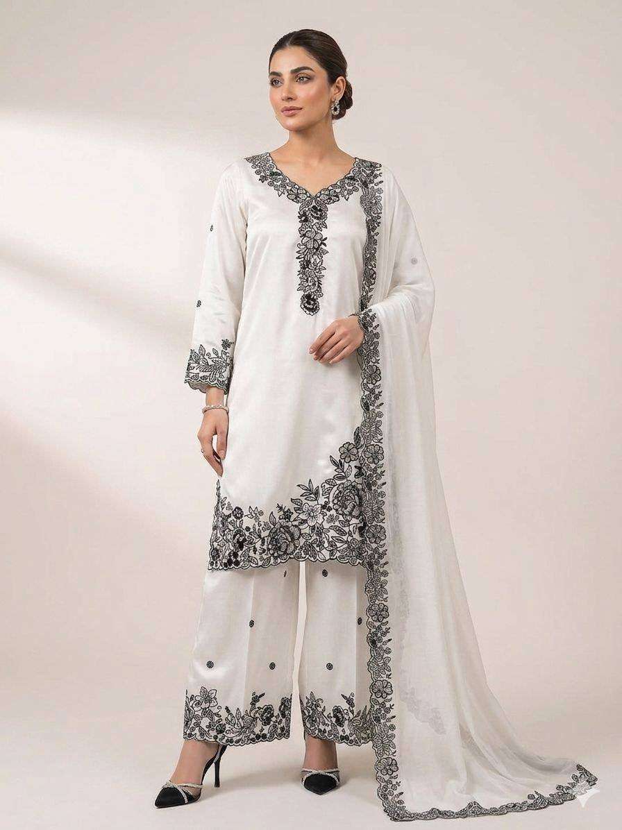 LG 2097 CREPE SEQUENCE EMBROIDERY DESIGNER WORK PAKISTANI STYLE LADIES SUIT