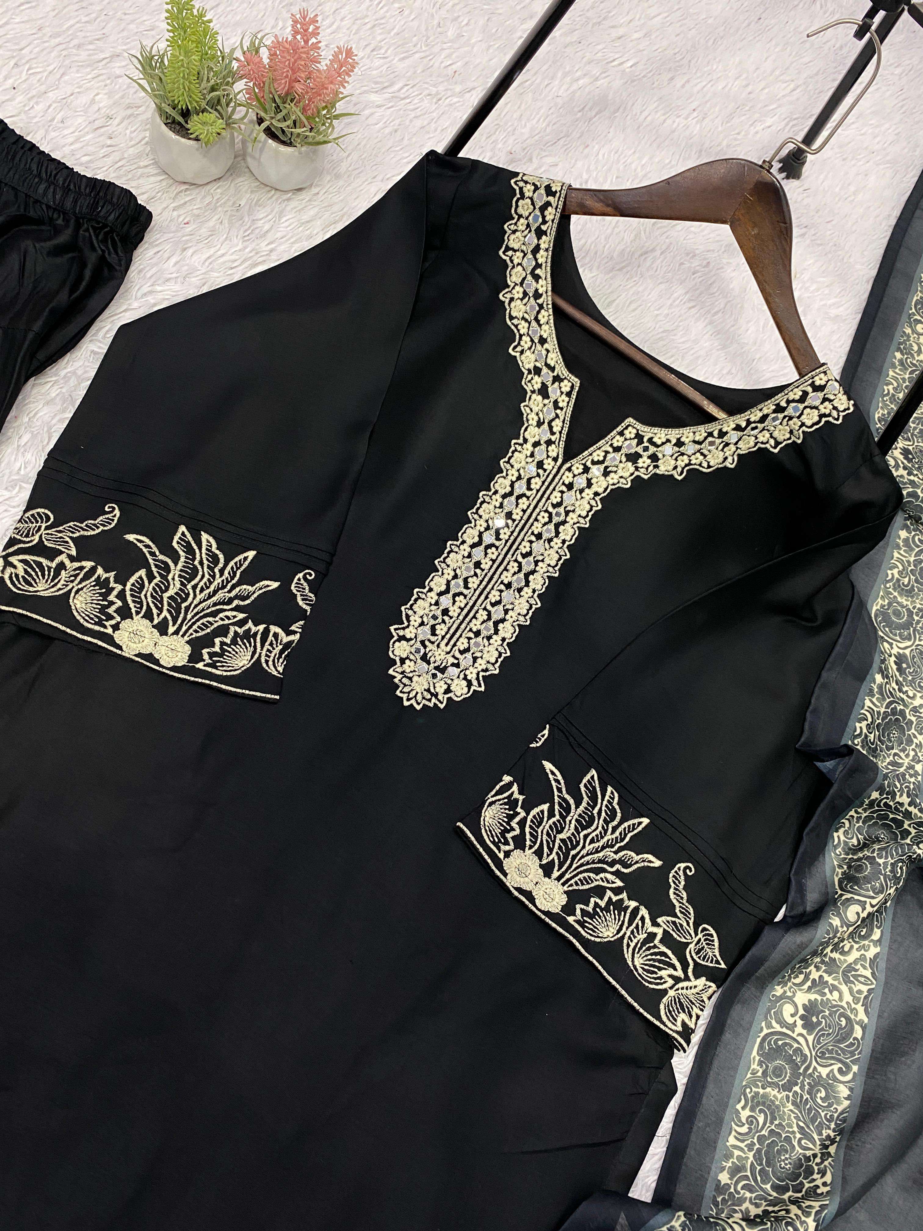 LG 2107 RAYON FANCY EMBROIDERY WORK LADIES PAKISTANI STYLE SUIT 