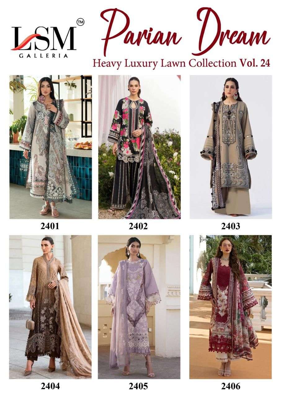 LSM GALLERIA PARIAN DREAM HEAVY LUXURY LAWN COLLECTION VOL 24