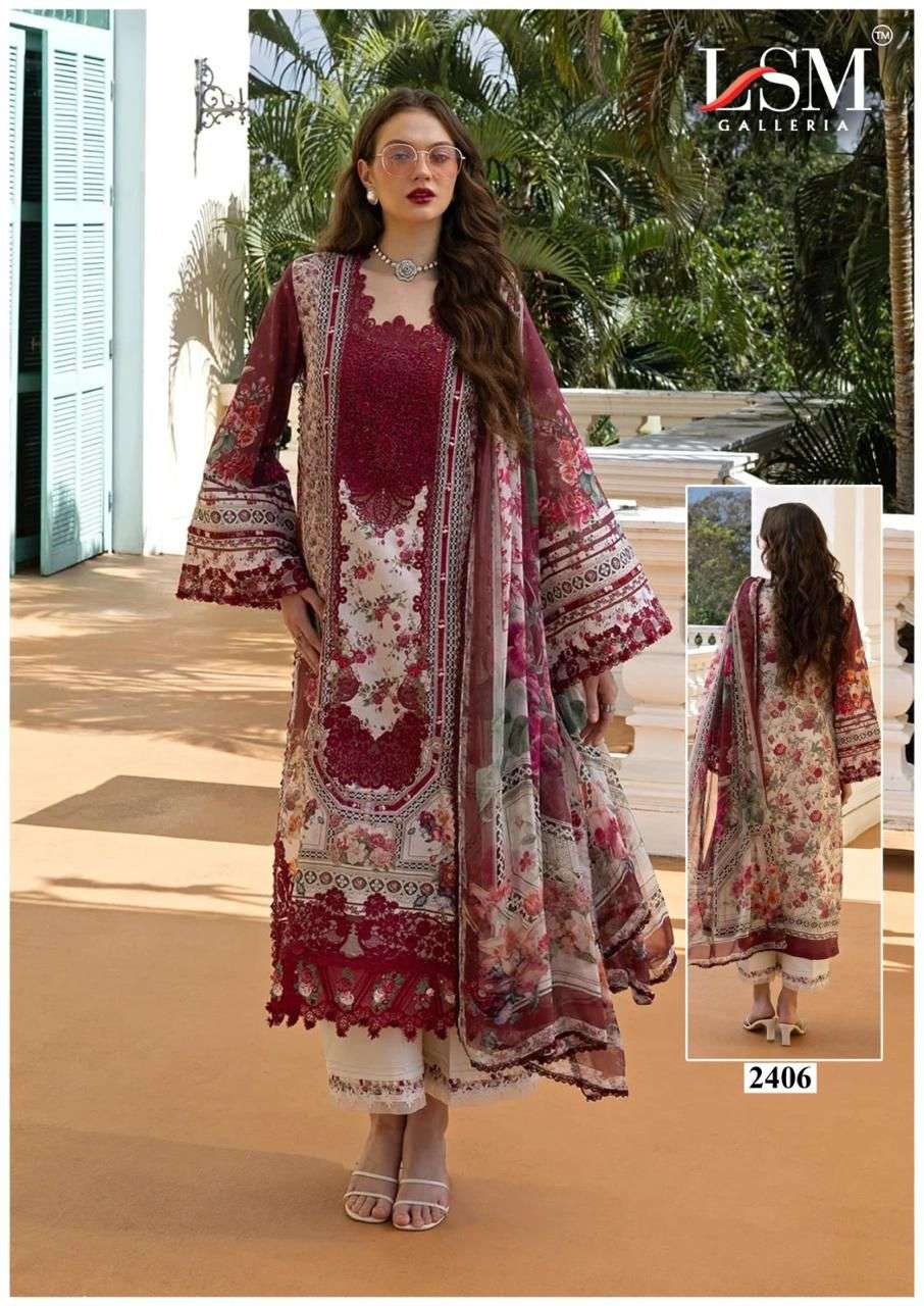 LSM GALLERIA PARIAN DREAM HEAVY LUXURY LAWN COLLECTION VOL 24