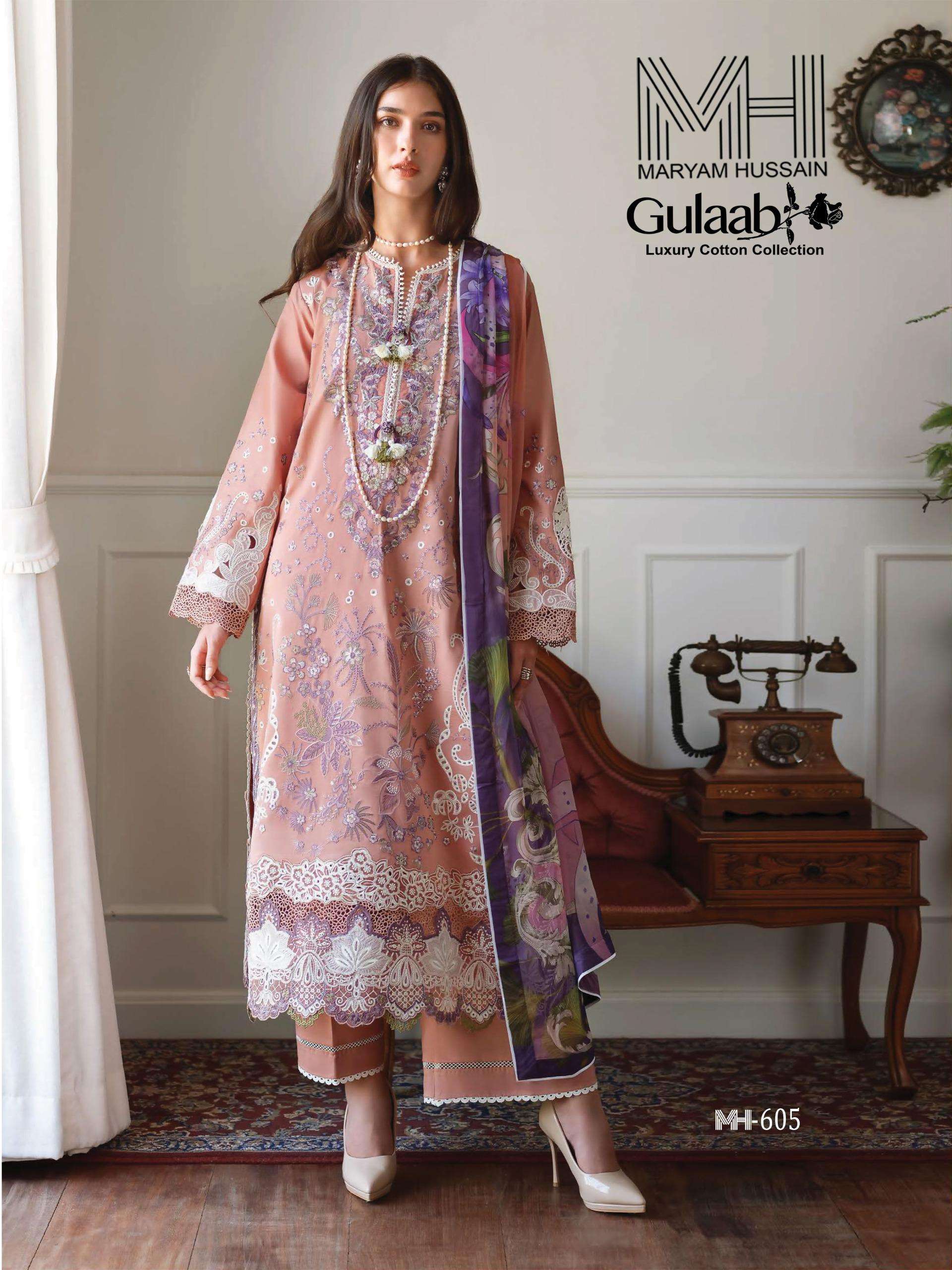 MARYAM HUSSAIN GULAAB VOL 6 COTTON DIGITAL KARACHI STYLE PRINT SALWAR SUIT