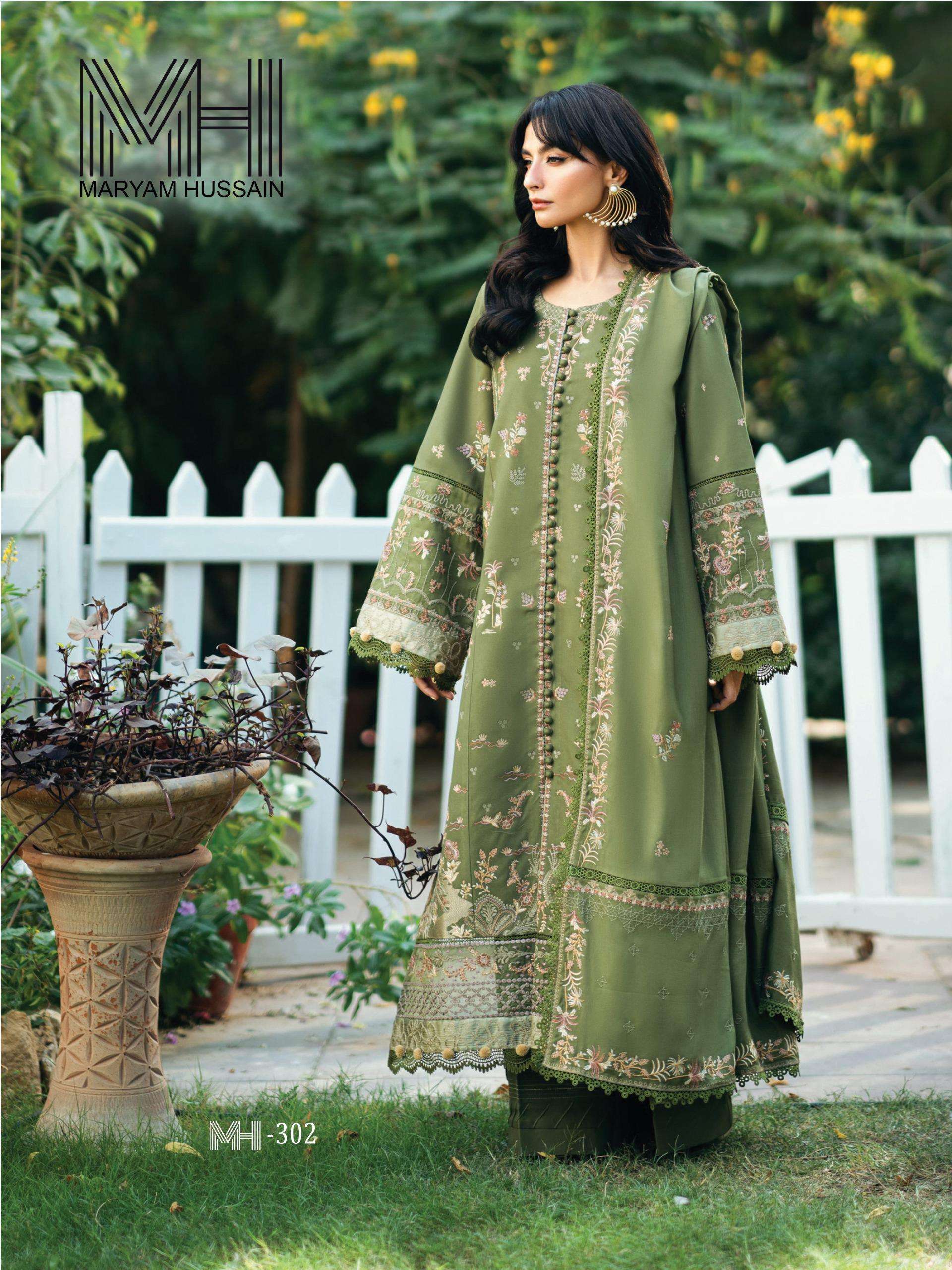 MARYAM HUSSAIN NOOR E KAINAT VOL 4 COTTON DIGITAL KARACHI STYLE PRINT SUIT