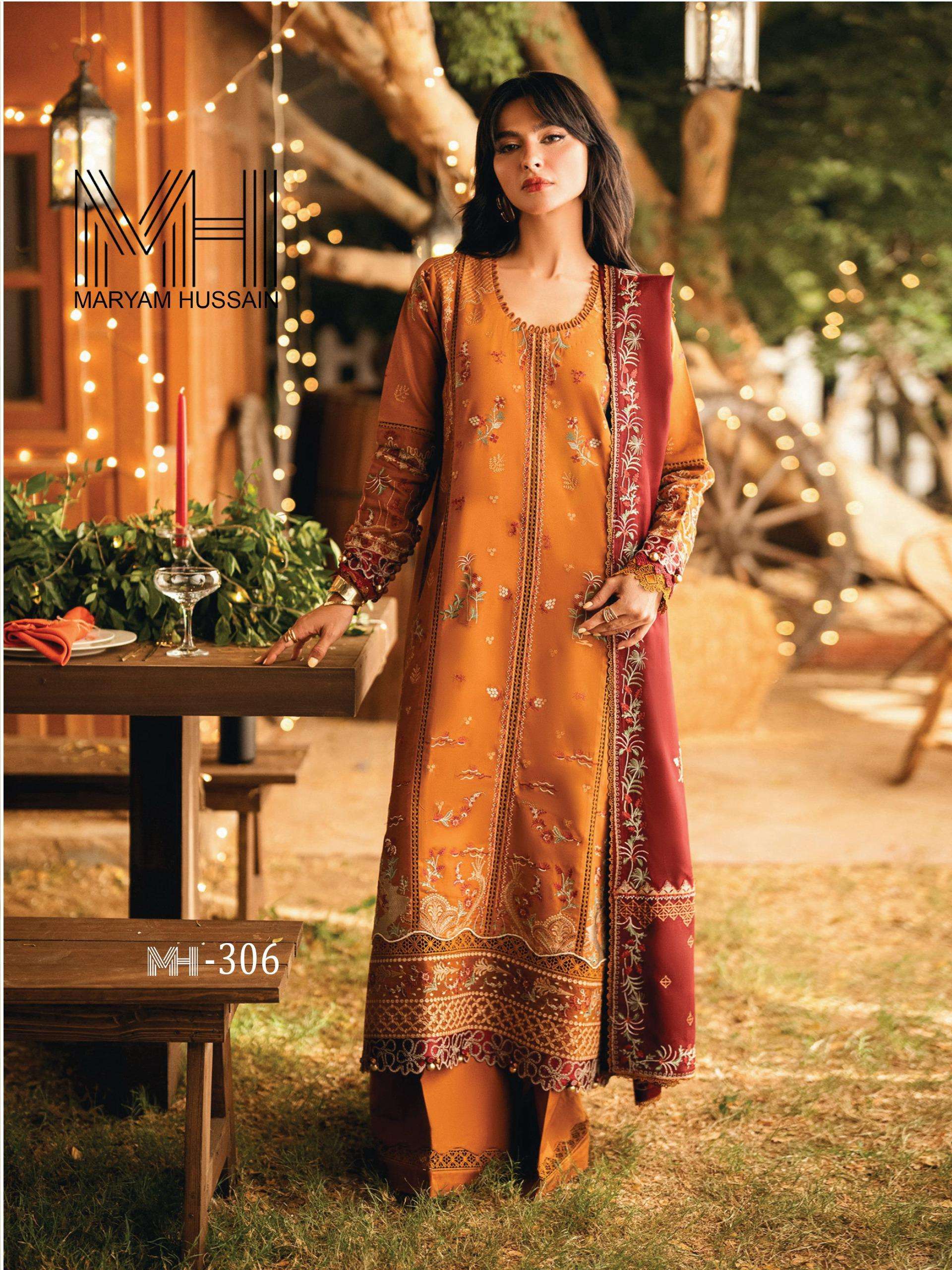 MARYAM HUSSAIN NOOR E KAINAT VOL 4 COTTON DIGITAL KARACHI STYLE PRINT SUIT