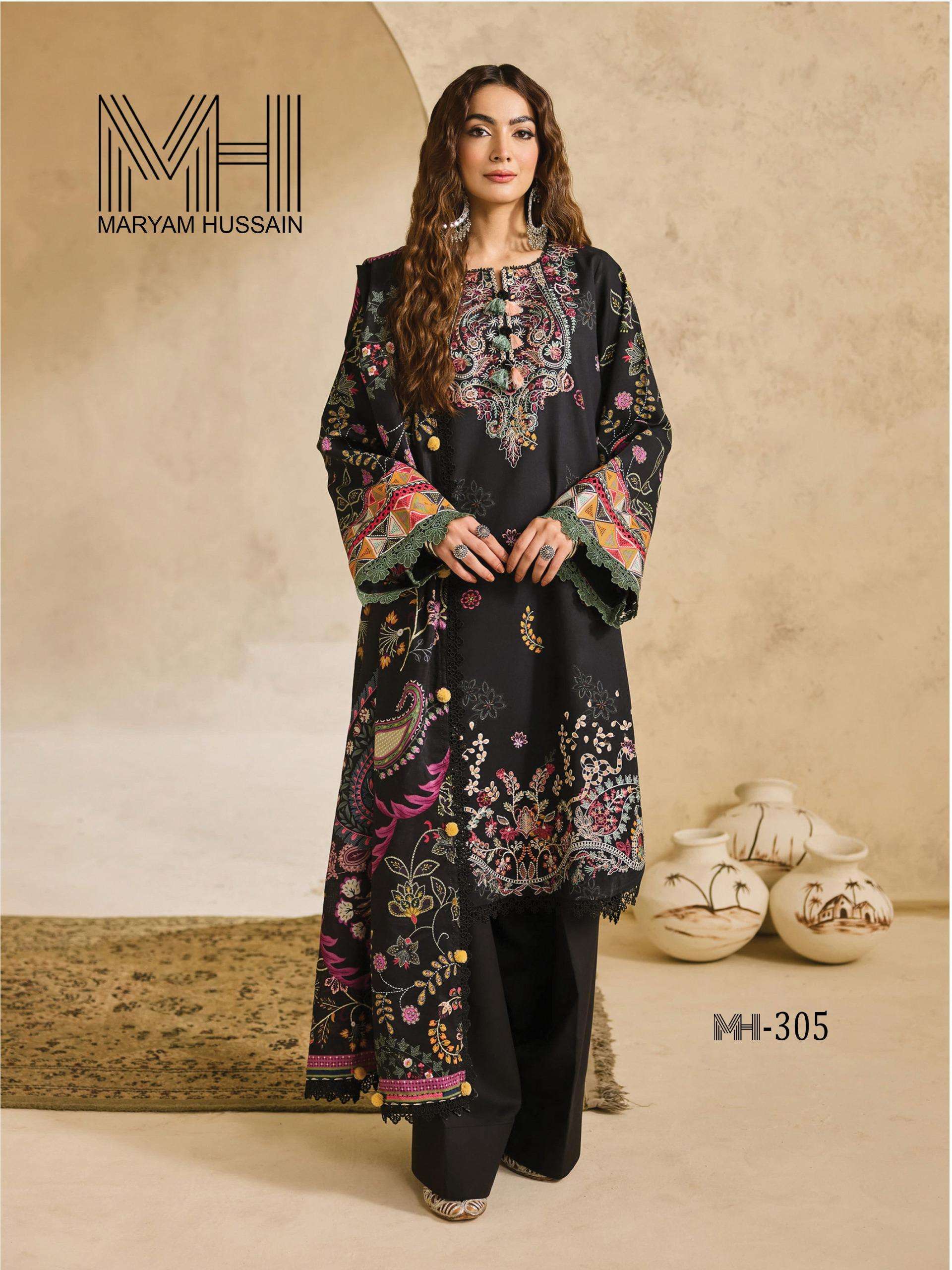 MARYAM HUSSAIN NOOR E KAINAT VOL 4 COTTON DIGITAL KARACHI STYLE PRINT SUIT