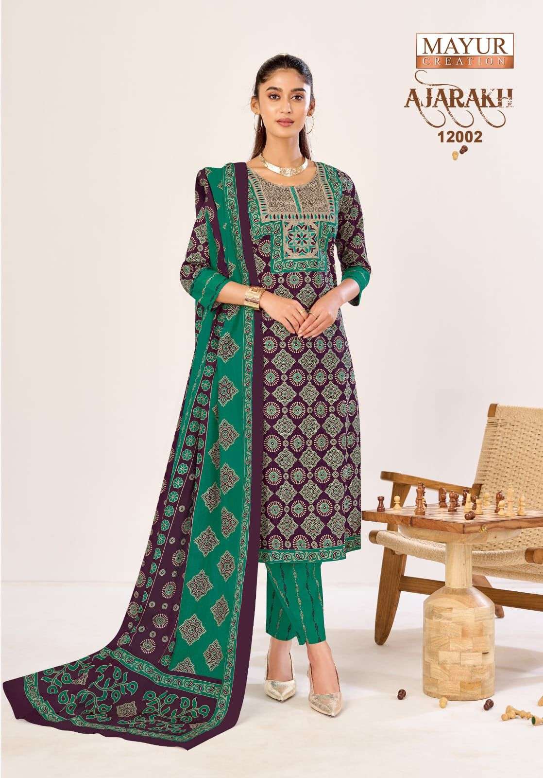 MAYUR CREATION AJARAKH VOL 12 READY MADE COLLECTION 