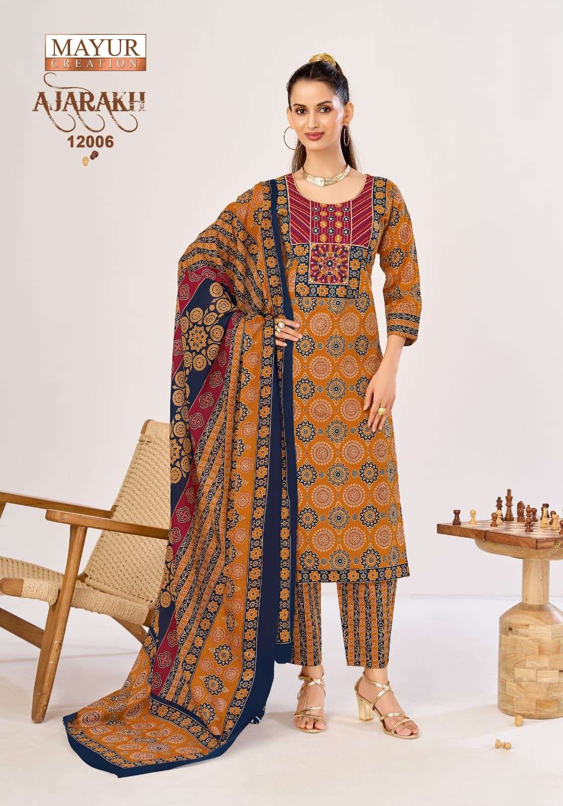 MAYUR CREATION AJARAKH VOL 12 READY MADE COLLECTION 