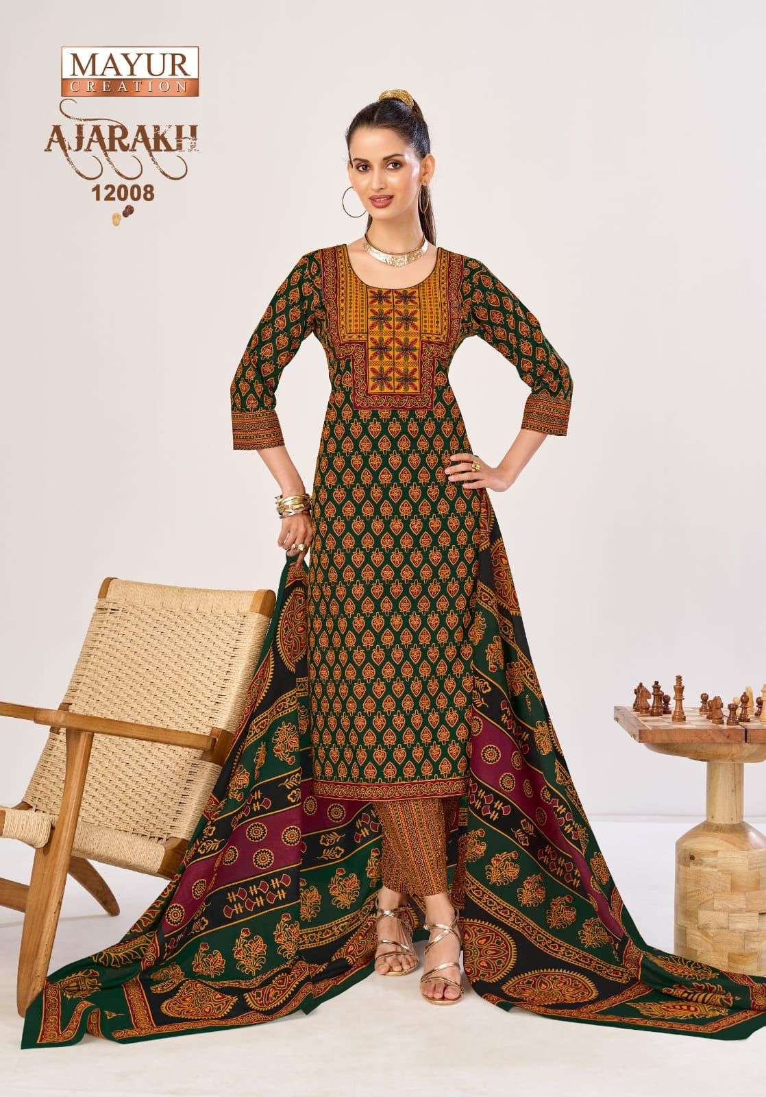 MAYUR CREATION AJARAKH VOL 12 READY MADE COLLECTION 