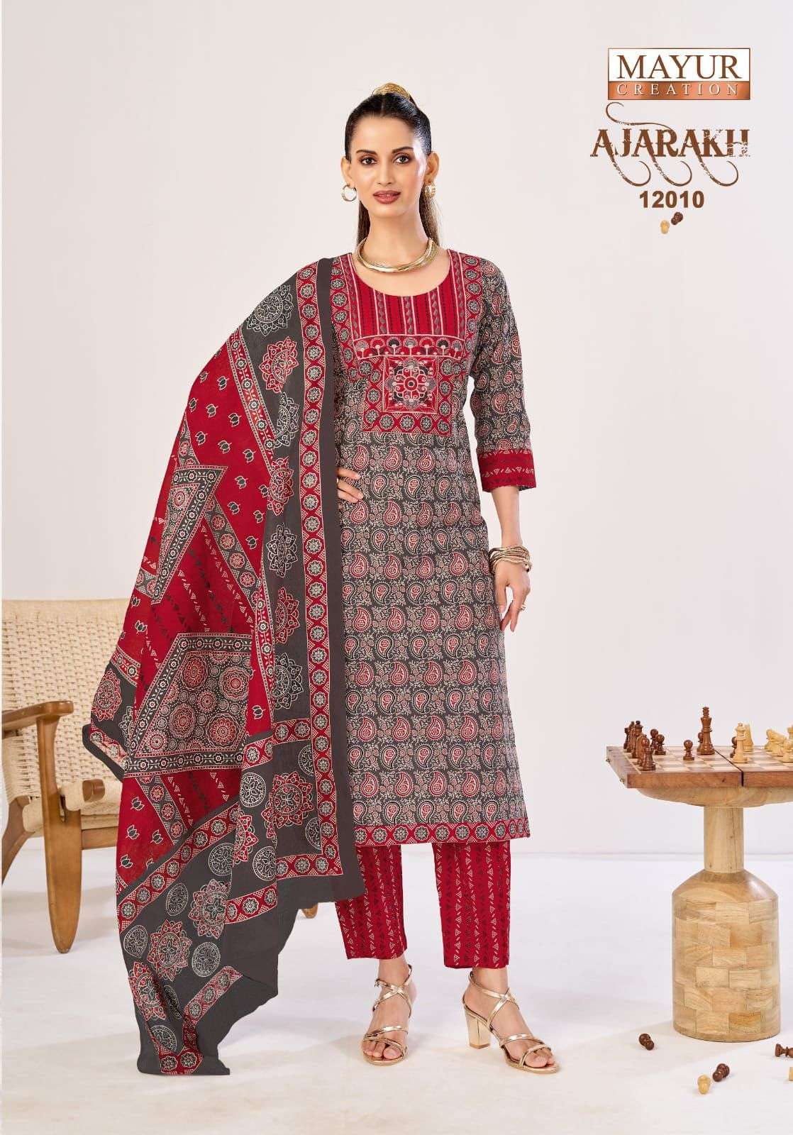 MAYUR CREATION AJARAKH VOL 12 READY MADE COLLECTION 