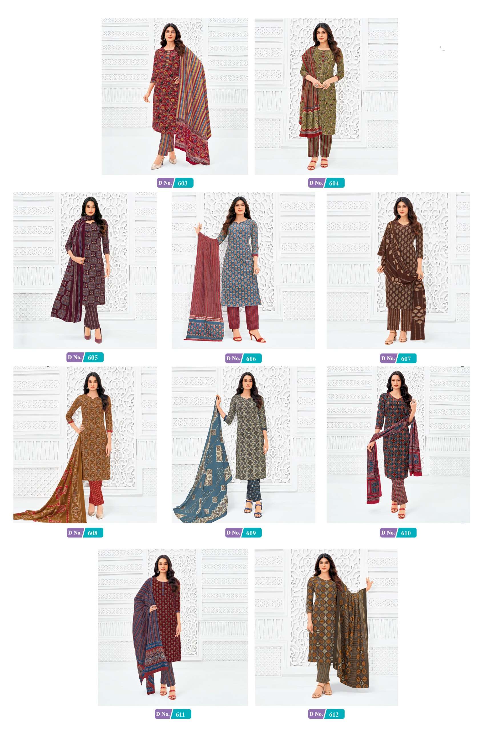 MCM LIFESTYLE AJRAK VOL 6 COTTON PRINTED LADIES SALWAR SUIT
