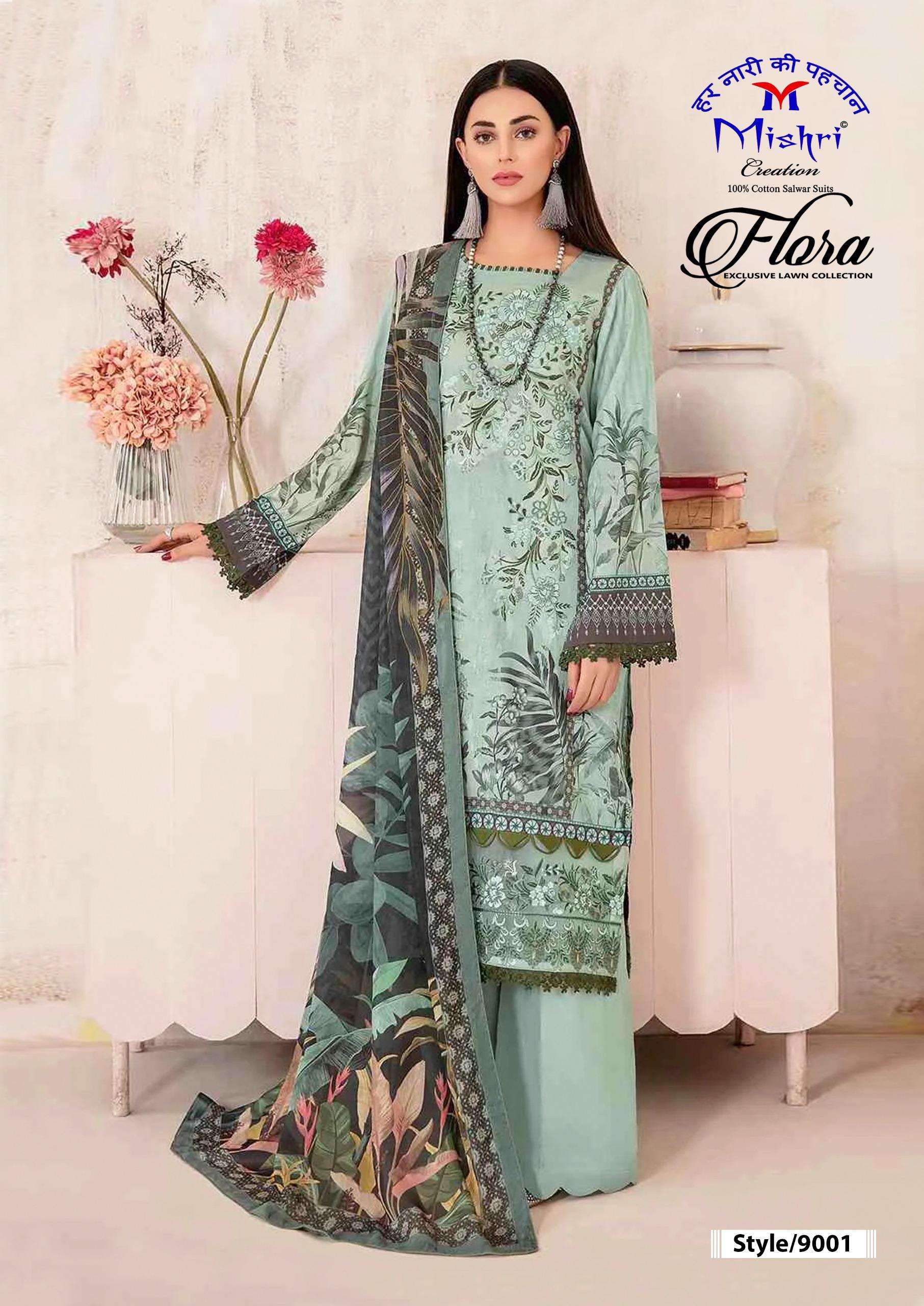 MISHRI CREATION FLORA VOL 9 LAWN COTTON DIGITAL PRINT SALWAR SUIT 