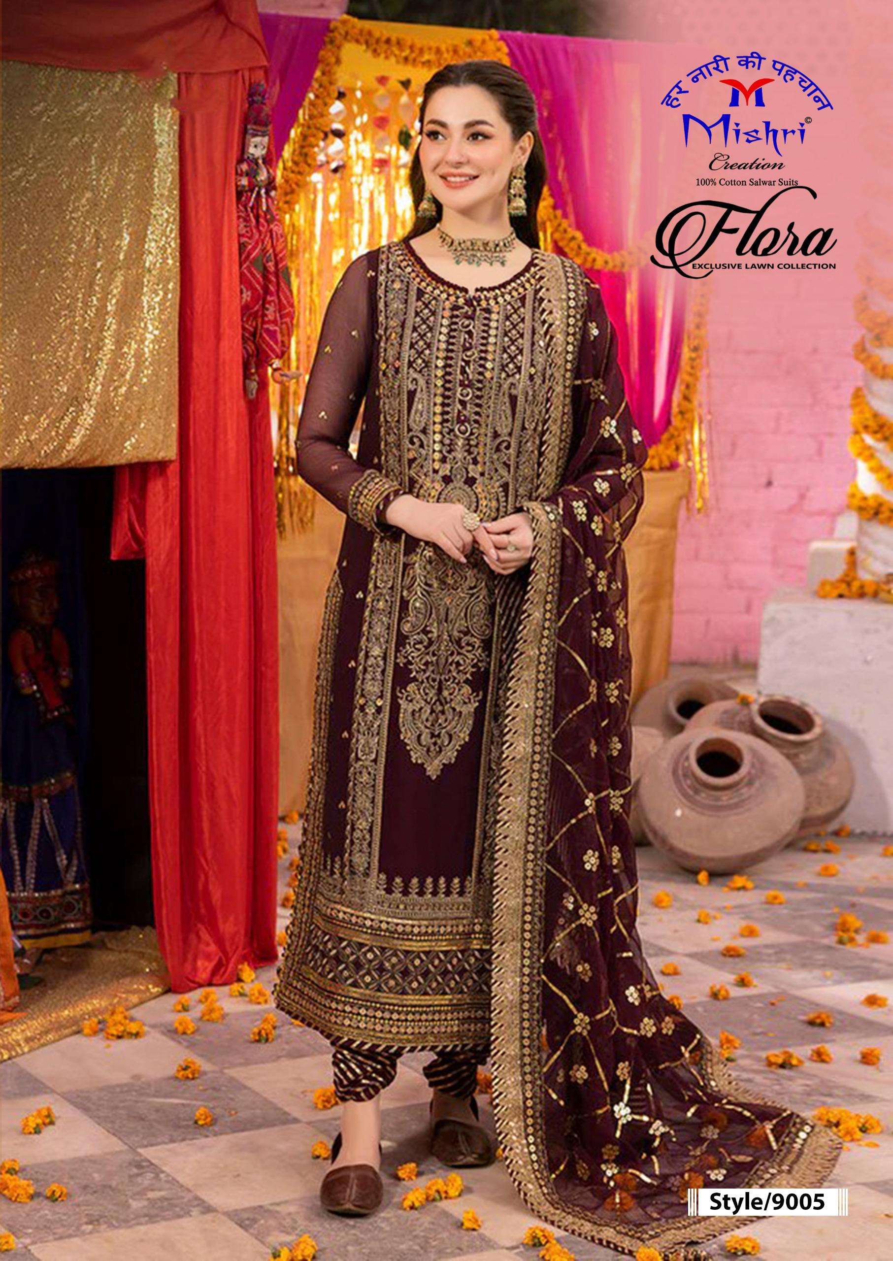 MISHRI CREATION FLORA VOL 9 LAWN COTTON DIGITAL PRINT SALWAR SUIT 