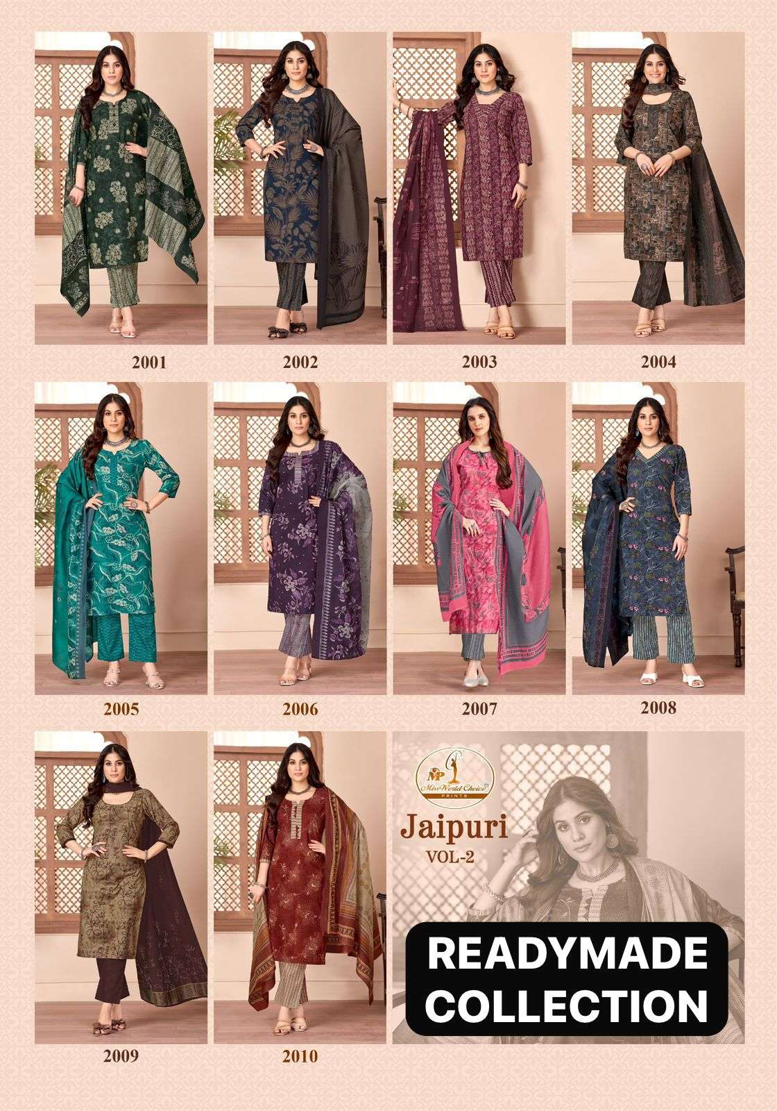 MISS WORLD CHOICE JAIPURI VOL 2 READY MADE COLLECTION 