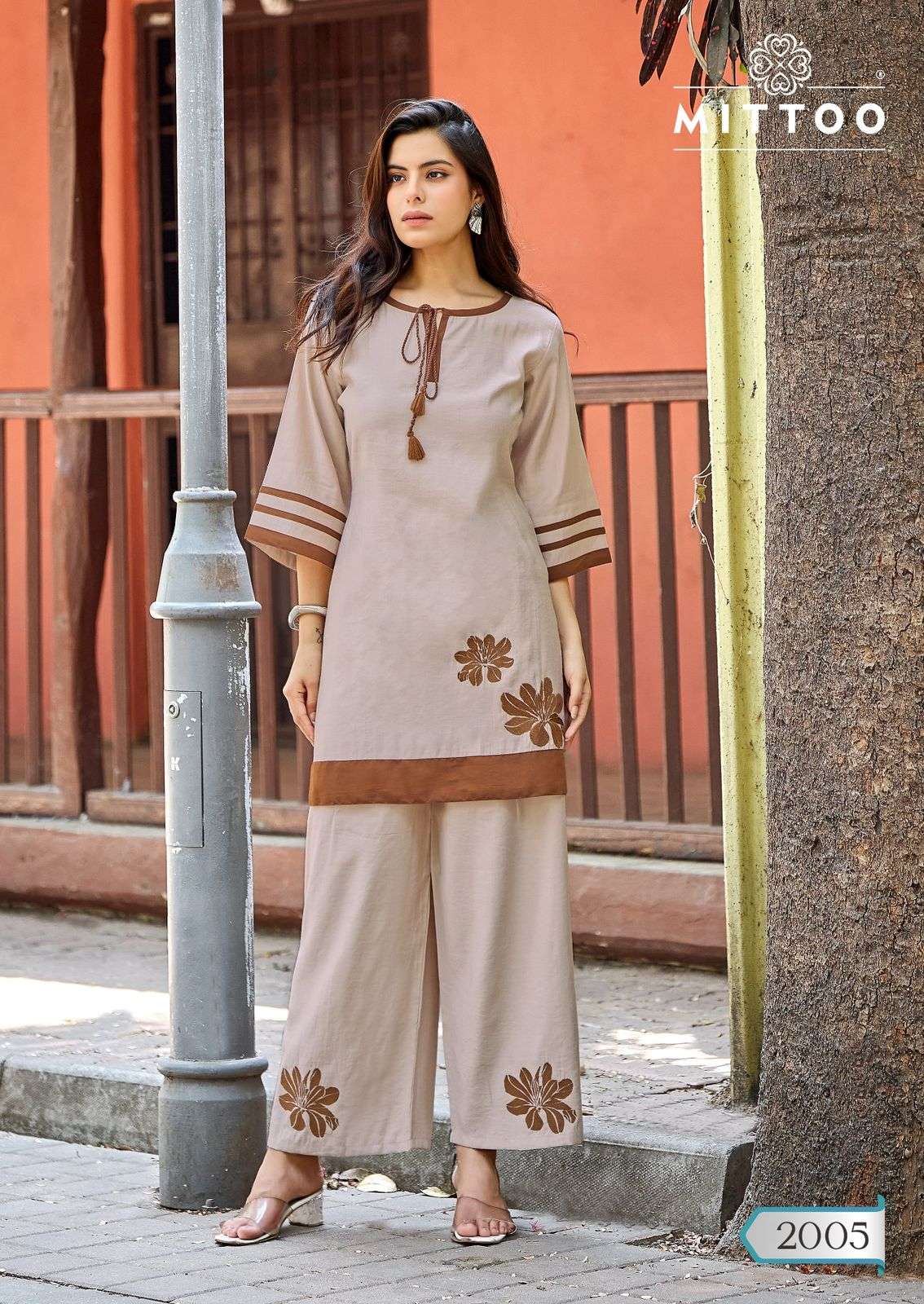 MITTOO MARINE LIFE VISCOSE FANCY SUMMER WEAR LADIES CO-ORD SET