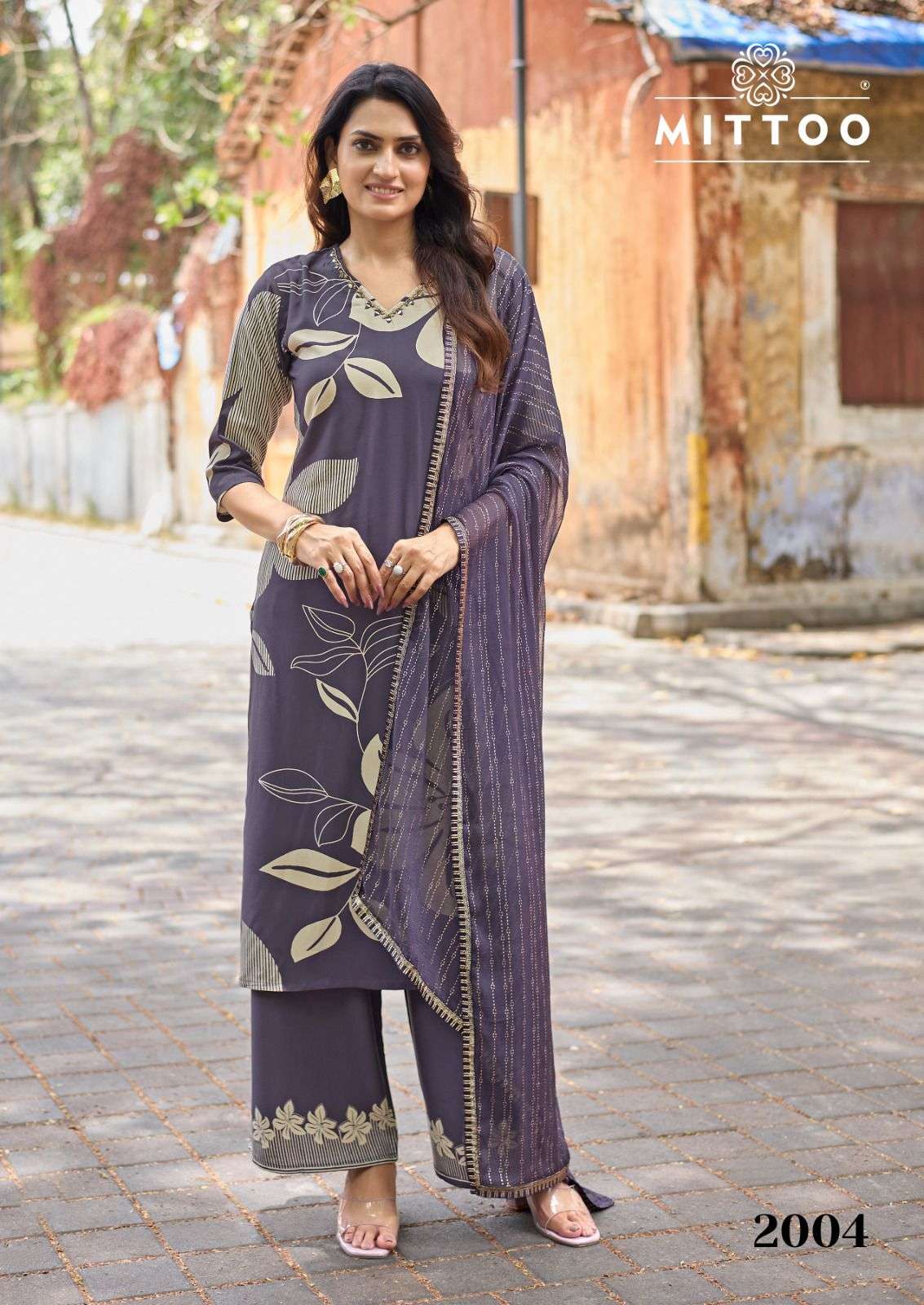 MITTOO NATASHA RAYON PRINT FANCY SUMMER WEAR LADIES 3PCS SET COLLECTION 