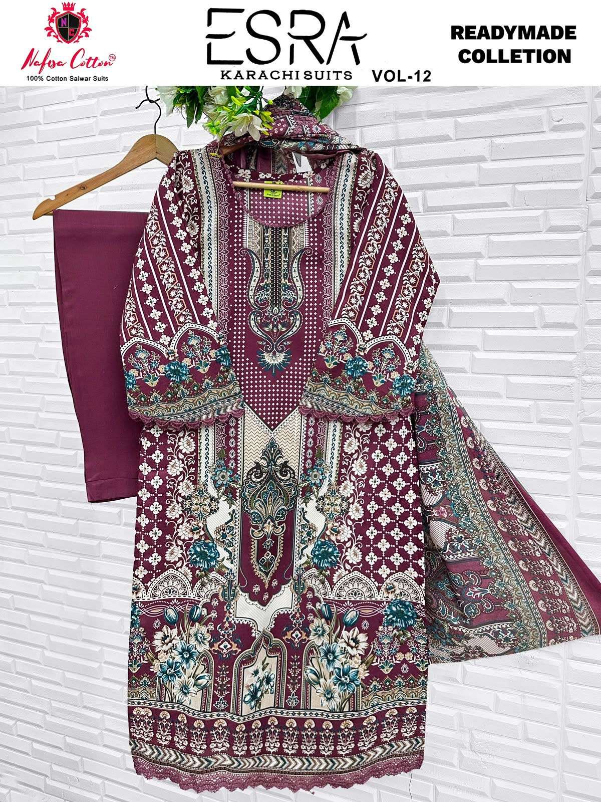 NAFISA COTTON ESRA VOL 12 READY MADE COLLECTION 