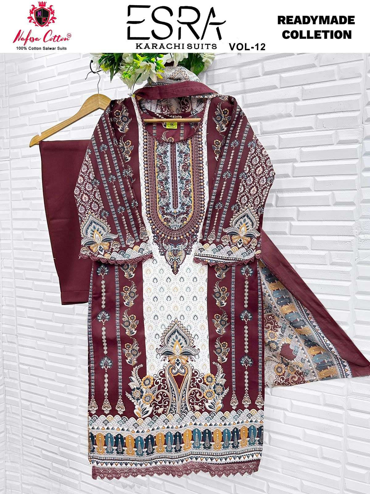 NAFISA COTTON ESRA VOL 12 READY MADE COLLECTION 