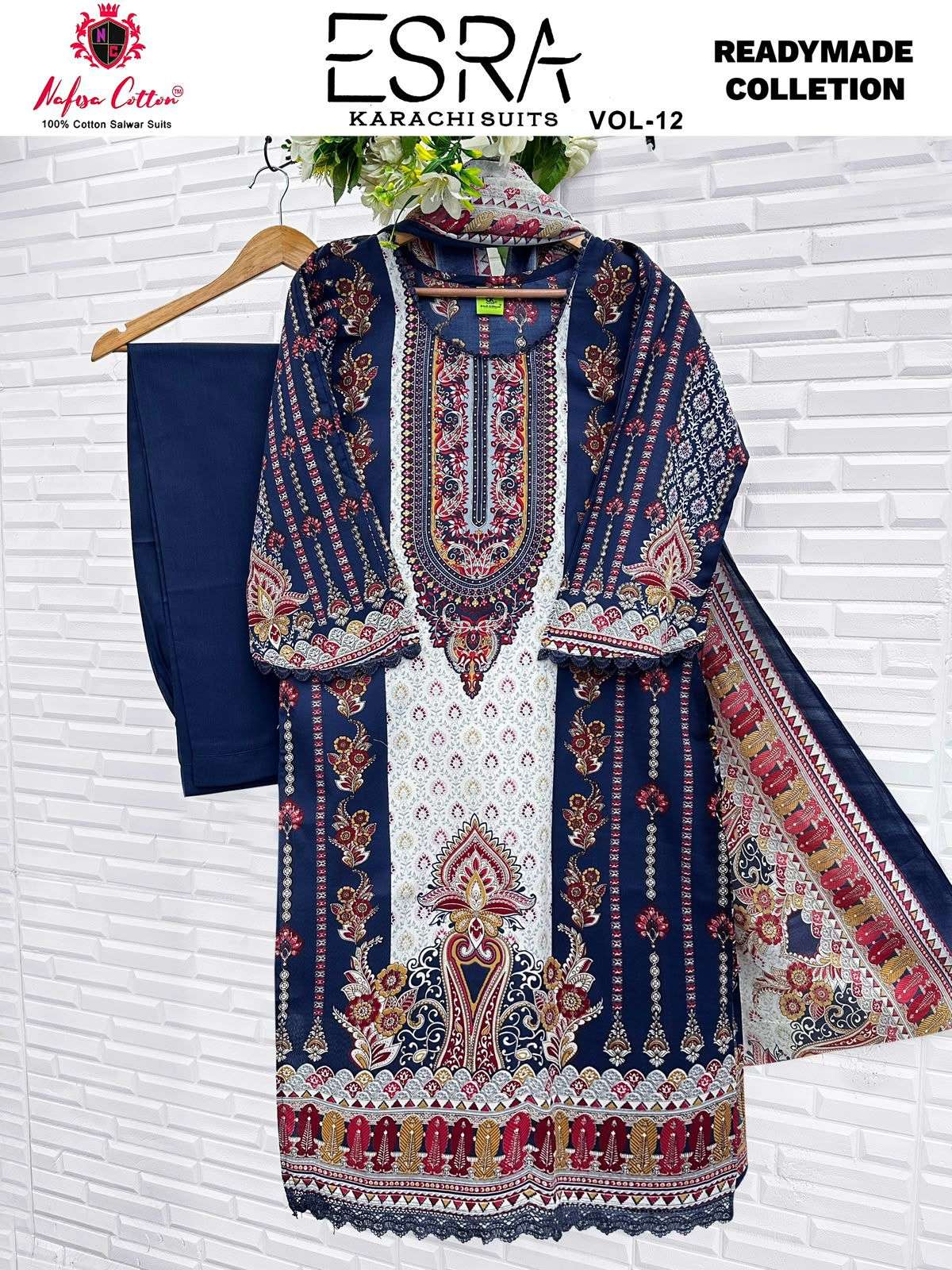 NAFISA COTTON ESRA VOL 12 READY MADE COLLECTION 