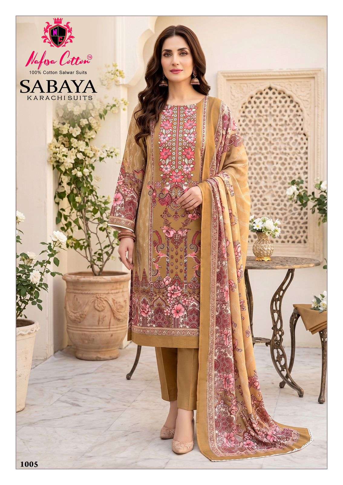 NAFISA COTTON SABAYA KARACHI SUITS COTTON DIGITAL PRINTS SALWAR SUIT