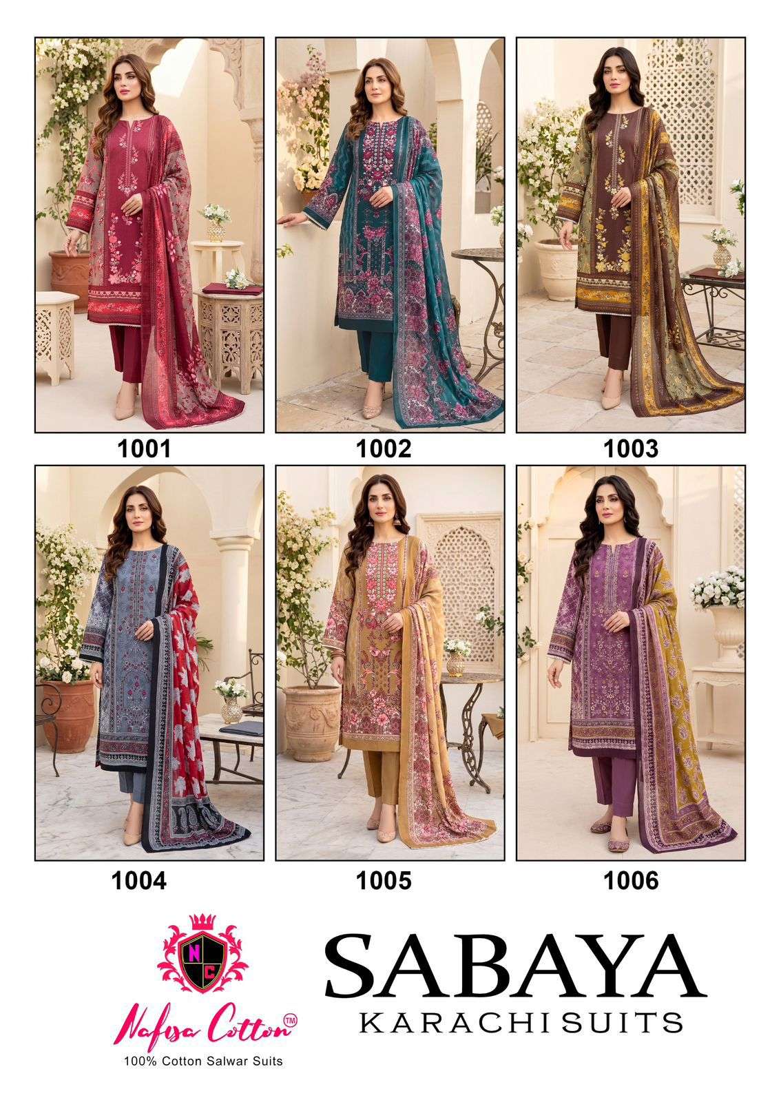 NAFISA COTTON SABAYA KARACHI SUITS COTTON DIGITAL PRINTS SALWAR SUIT