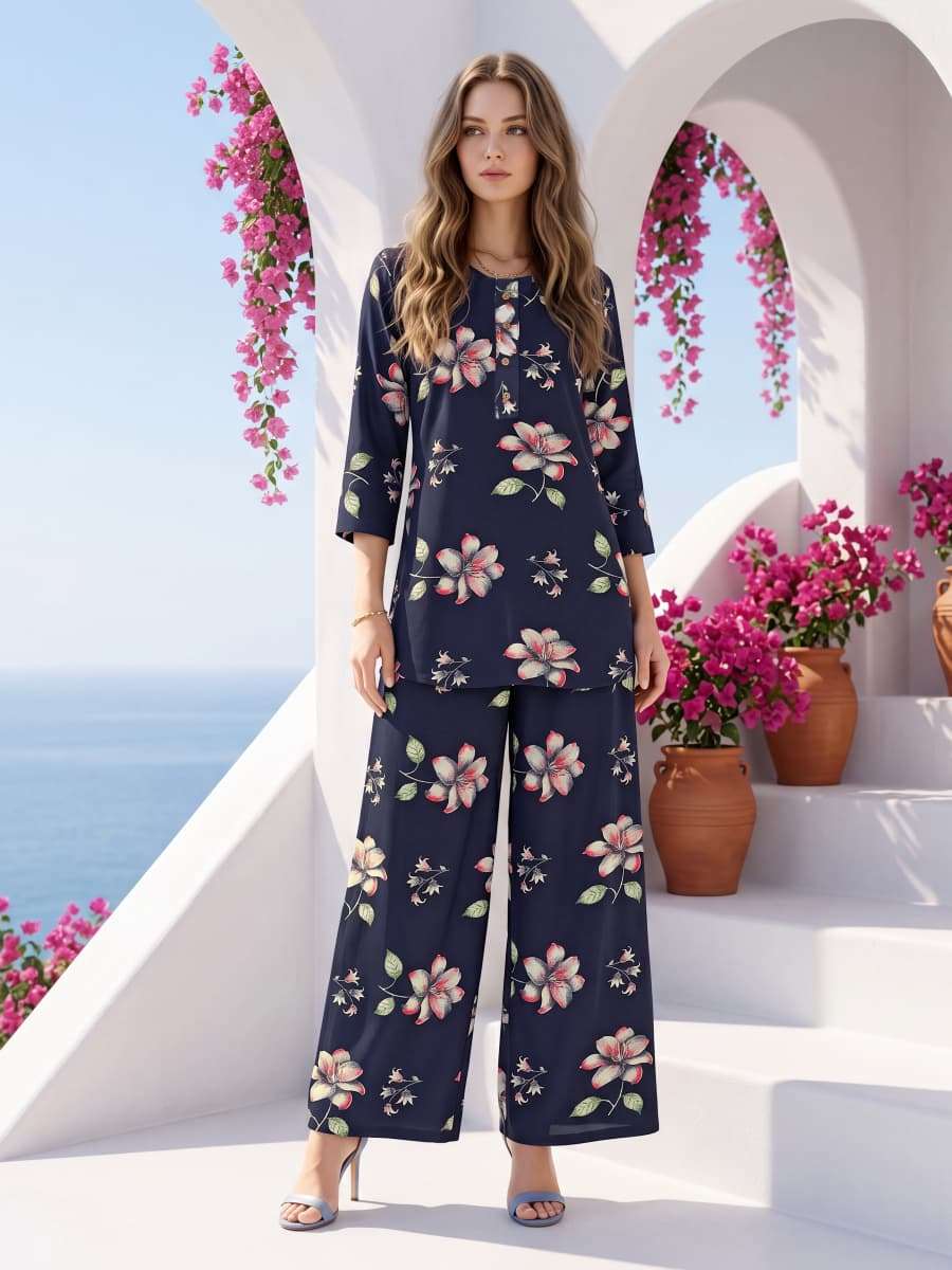 OSSM GLAMOUR VOL 2 RAYON PRINT FANCY SUMMER WEAR LADIES CO-ORD SET 