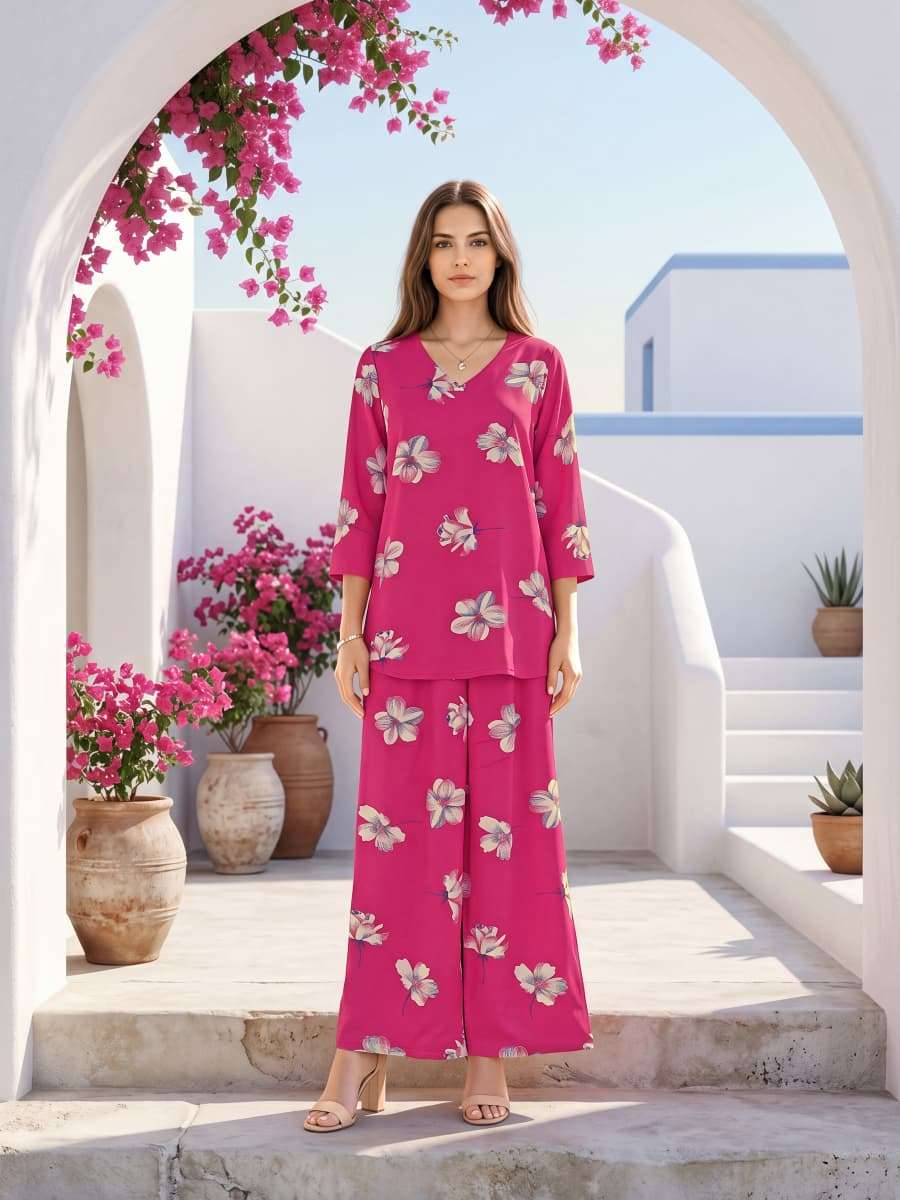 OSSM GLAMOUR VOL 2 RAYON PRINT FANCY SUMMER WEAR LADIES CO-ORD SET 