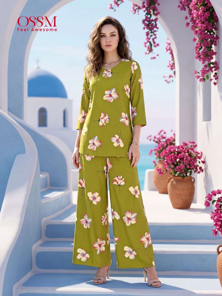 OSSM GLAMOUR VOL 2 RAYON PRINT FANCY SUMMER WEAR LADIES CO-ORD SET 