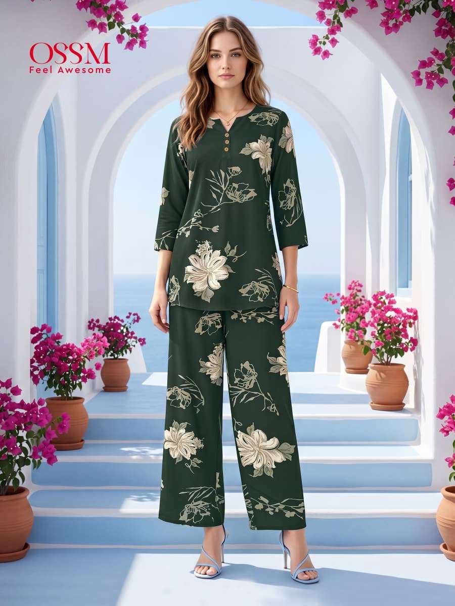 OSSM GLAMOUR VOL 2 RAYON PRINT FANCY SUMMER WEAR LADIES CO-ORD SET 