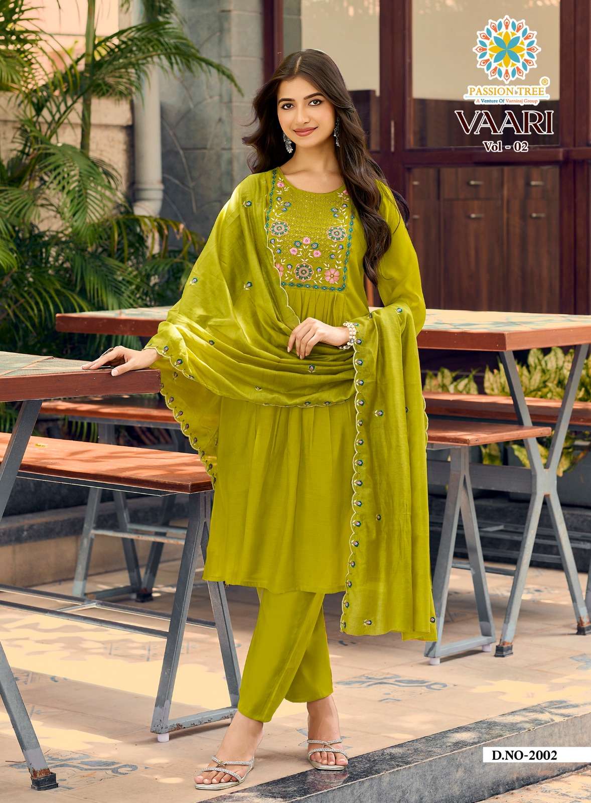 PASSION TREE VAARI VOL 2 SILK FANCY ANARKALI STYLE LADIES 3PCS SET COLLECTION 