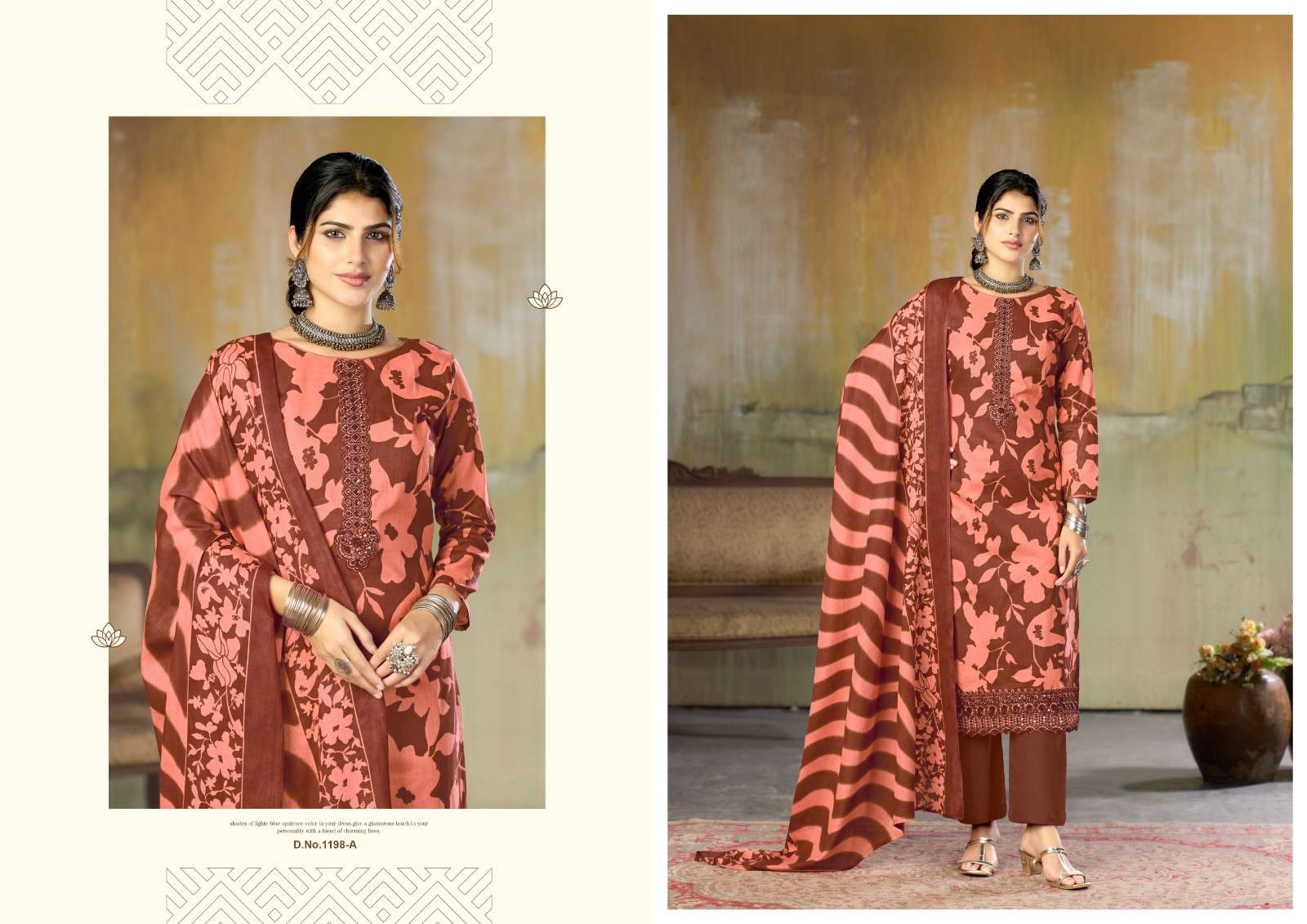 RADHIKA FASHION AZARA FITOOR LAWN COTTON DIGITAL PRINT WITH FANCY WORK SUIT