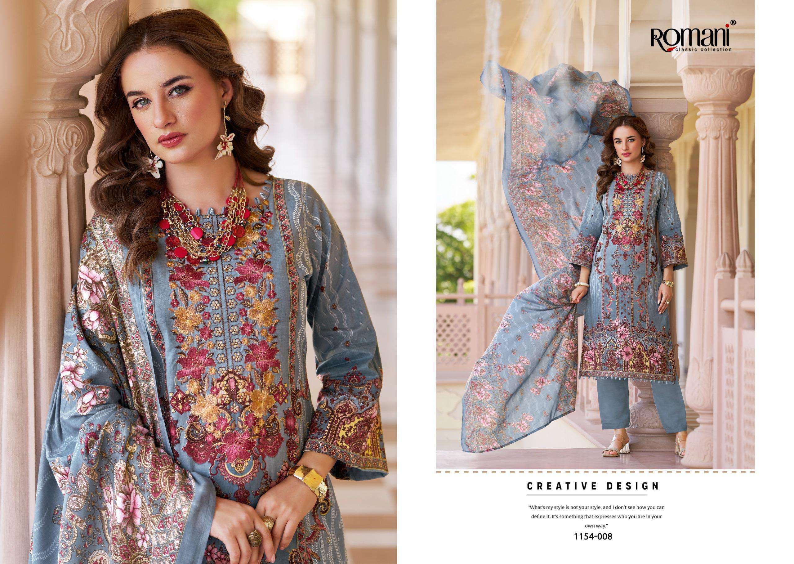 ROMANI AARZU VOL 34 COTTON DIGITAL PRINT WITH FANCY WORK SUIT