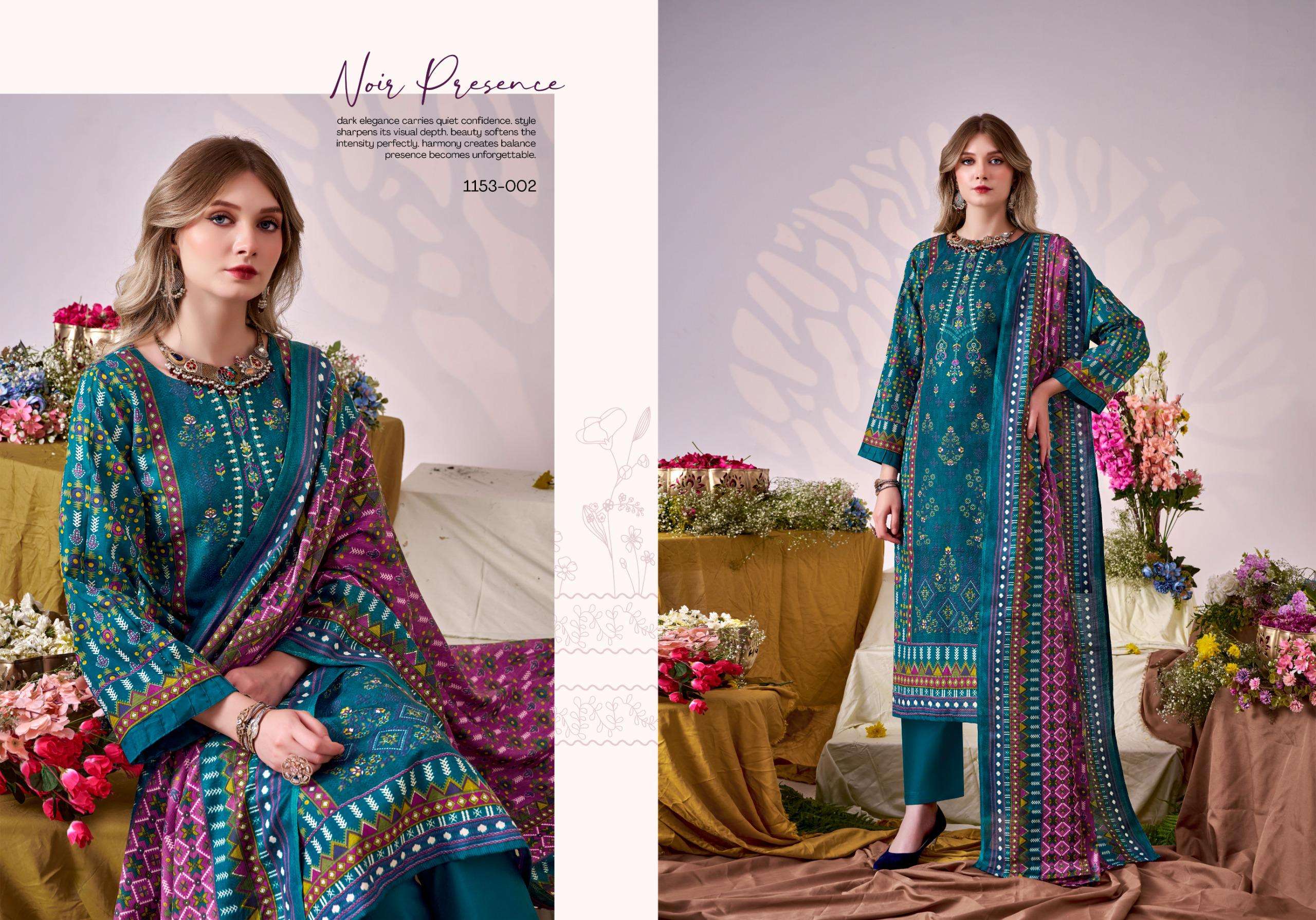 ROMANI BIN KAREEM VOL 5 COTTON DIGITAL PRINT WITH FANCY WORK SUIT	