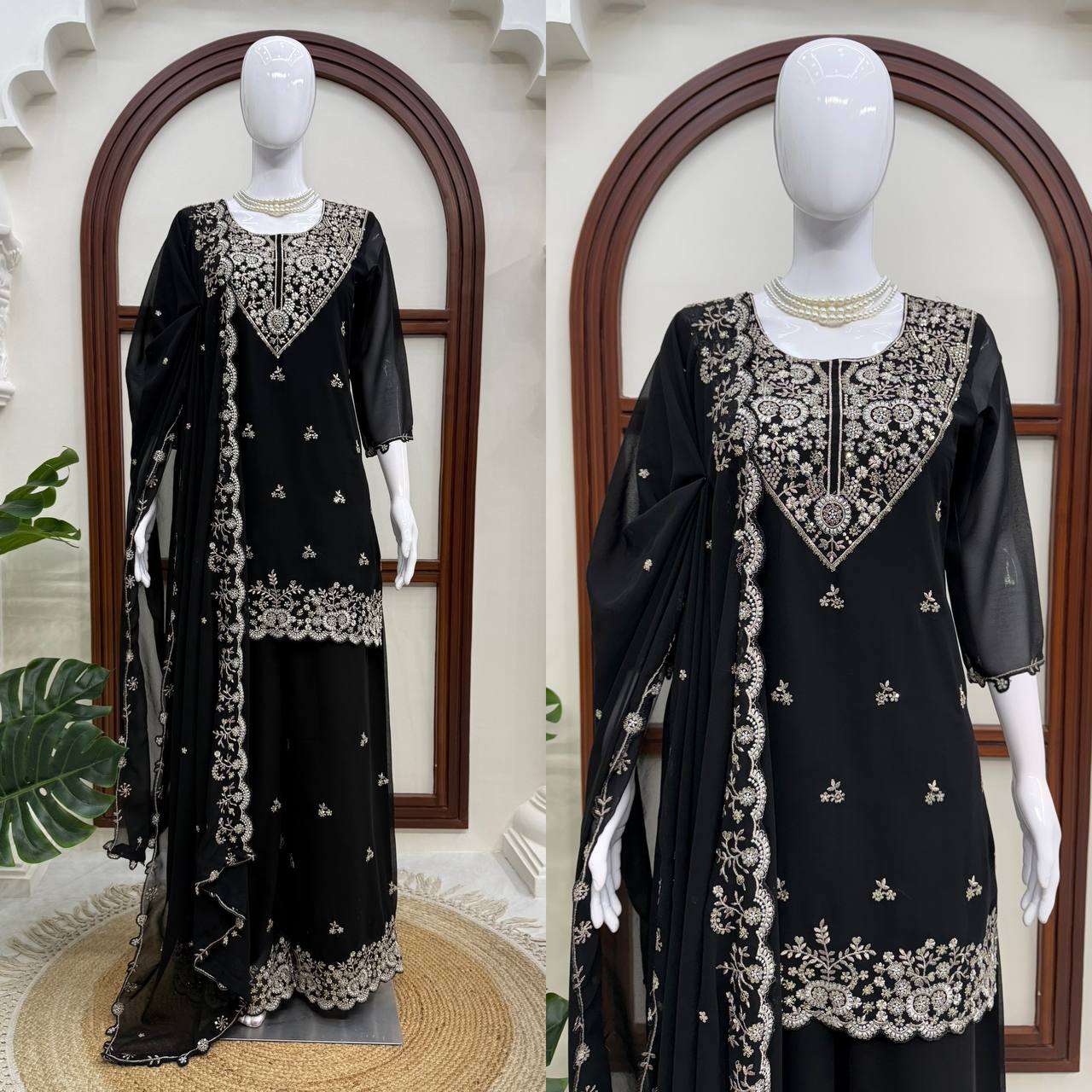 RTC 6031 GEORGETTE SEQUENCE EMBROIDERY DESIGNER WORK PARTY WEAR LADIES SUIT