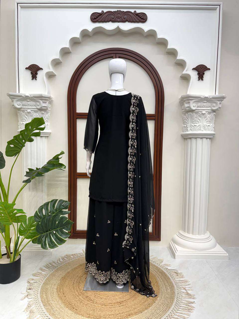 RTC 6031 GEORGETTE SEQUENCE EMBROIDERY DESIGNER WORK PARTY WEAR LADIES SUIT