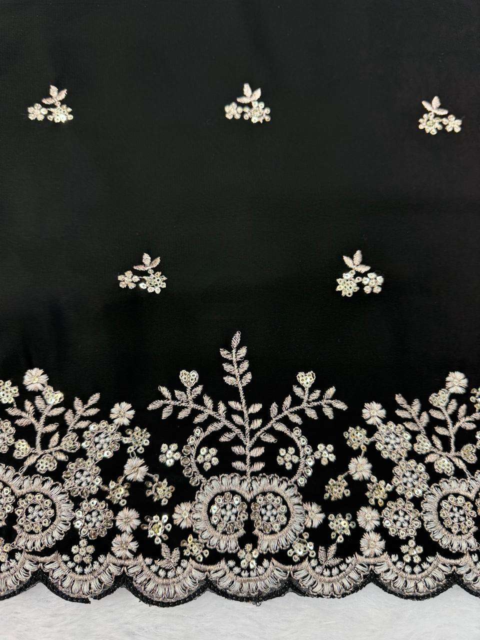 RTC 6031 GEORGETTE SEQUENCE EMBROIDERY DESIGNER WORK PARTY WEAR LADIES SUIT