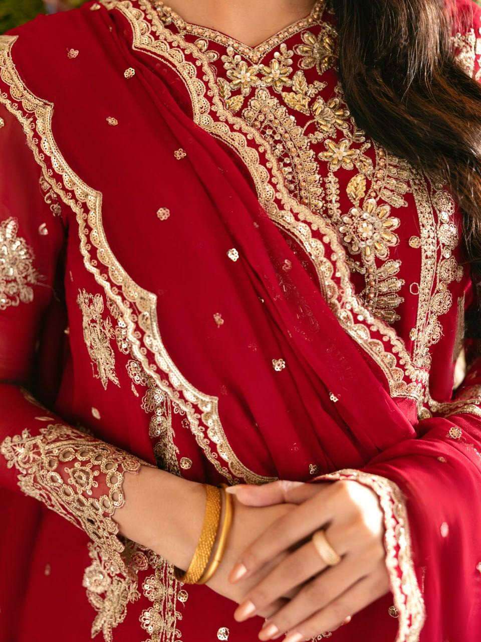 RTC 6032 GEORGETTE HEAVY DESIGNER WEDDING WEAR LADIES SHARARA SUIT