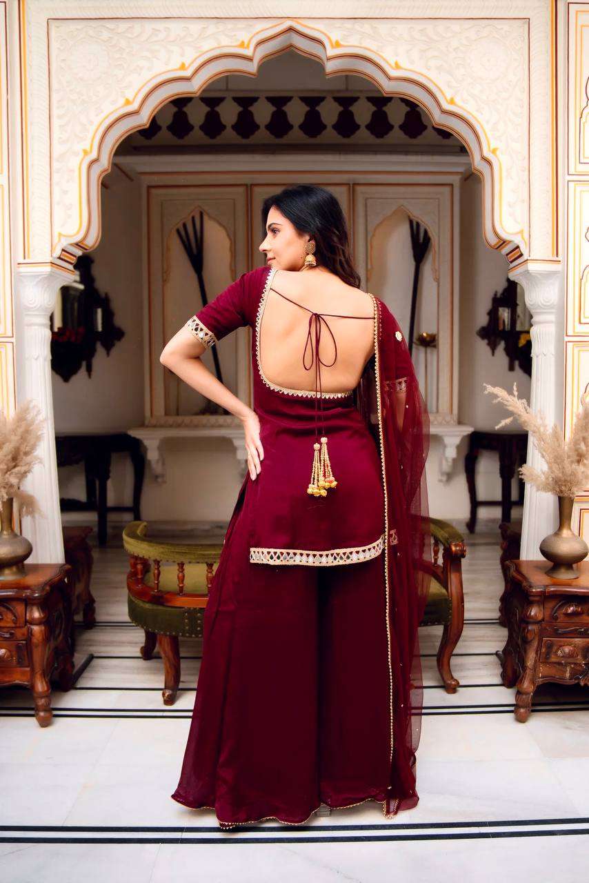 SRK 5250 GEORGETTE SEQUENCE EMBROIDERY DESIGNER WORK PARTY WEAR LADIES SUIT