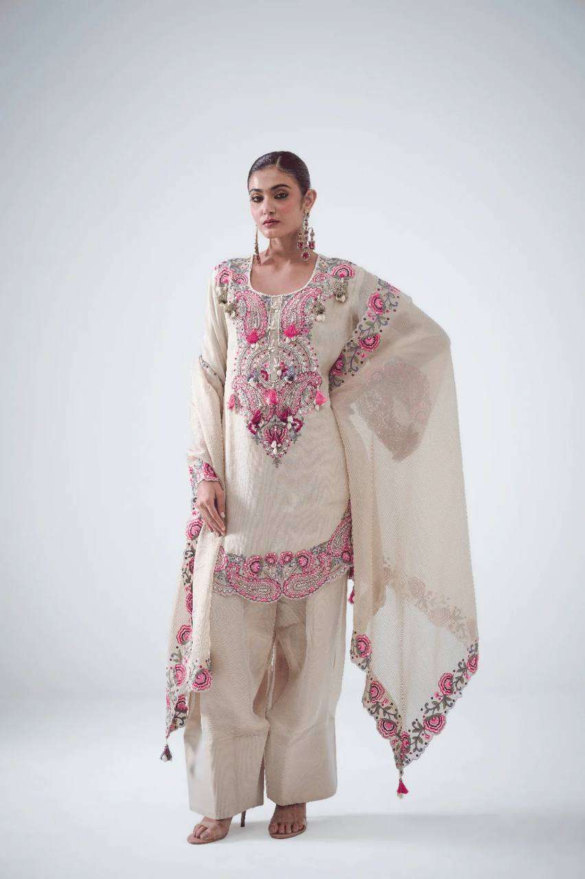 SRK 5348 GEORGETTE BEAUTIFUL EMBROIDERY DESIGNER LOOK SUIT
