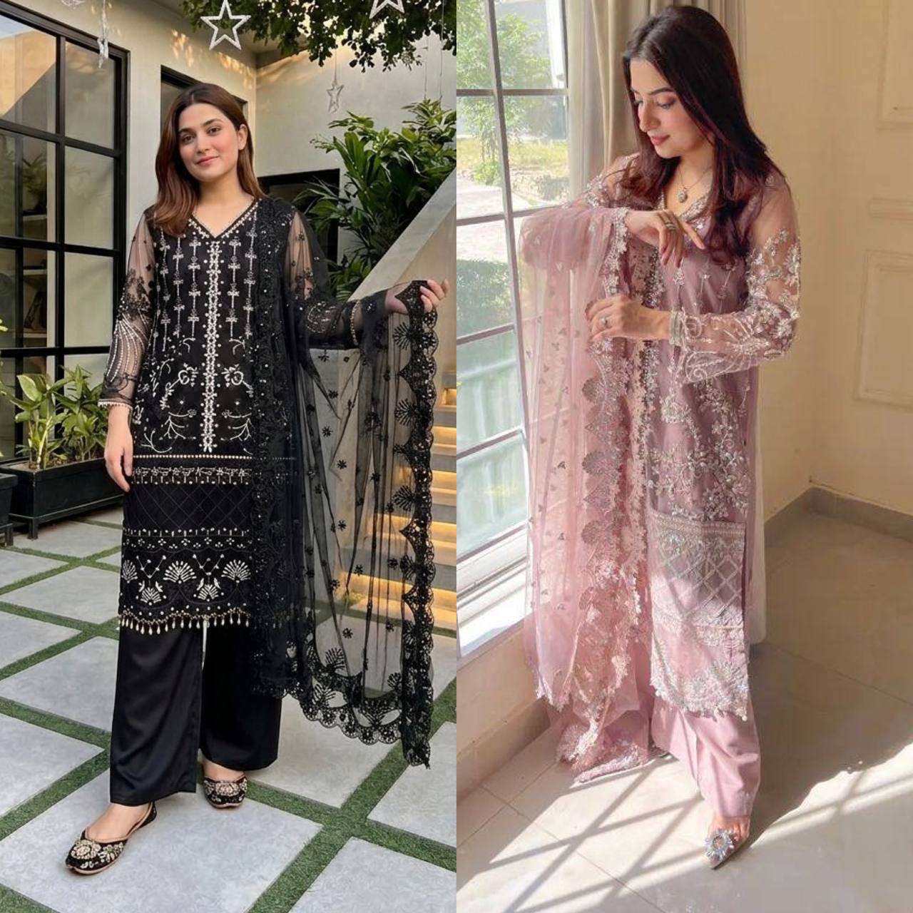 ST 178 BEAUTIFUL DESIGNER LOOK PARTY WEAR PAKISTANI STYLE SUIT 