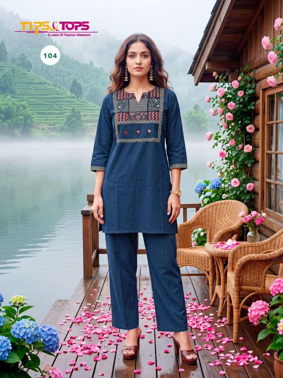 TIPS AND TOPS SENORITA VOL 2 COTTON FANCY WORKS LADIES CORD SET COLLECTION 