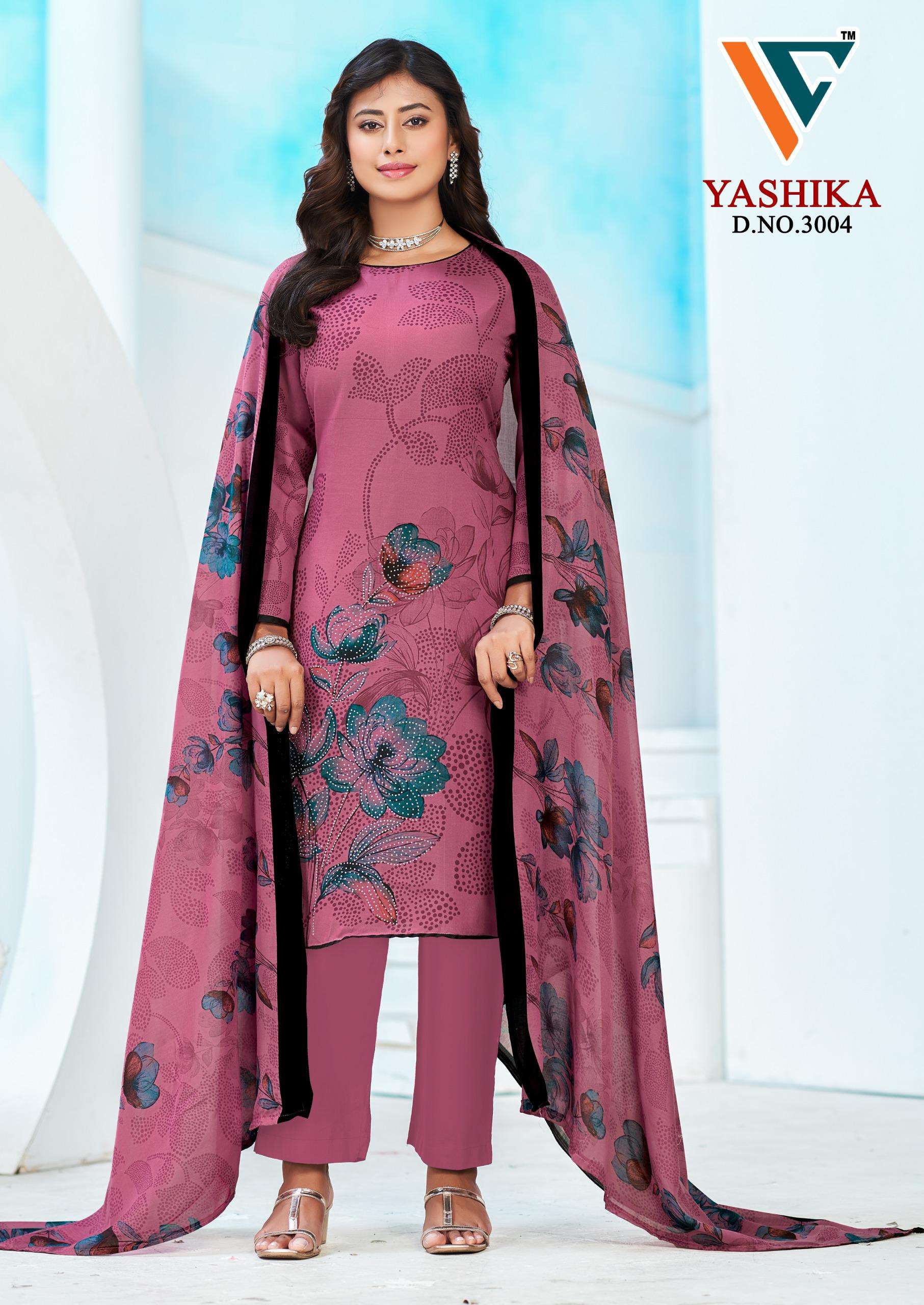 VANDANA CREATION YASHIKA VOL 3 COTTON PRINT WITH FANCY SWAROVSKI WORK SUIT