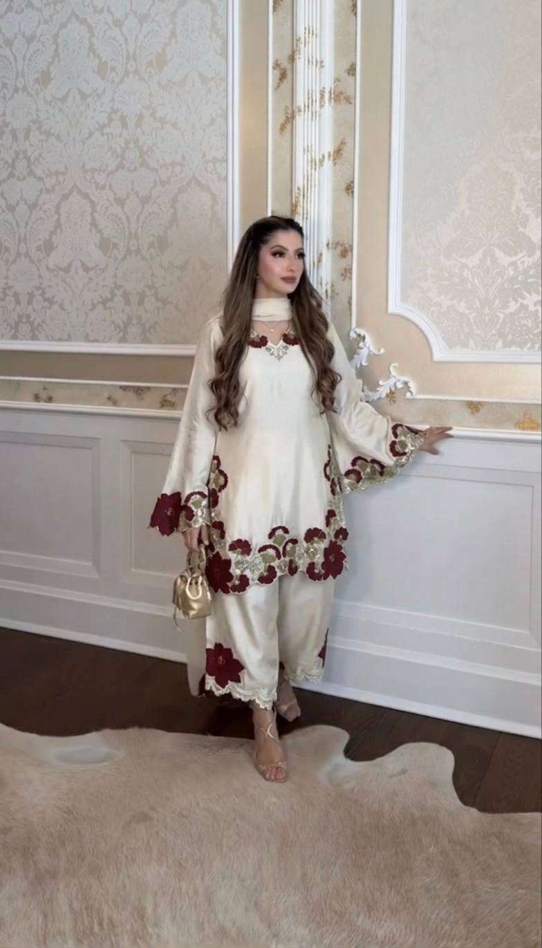 ZSR 3171 ROMAN SILK FABRICS GORGEOUS LOOK DESIGNER LADIES SUIT