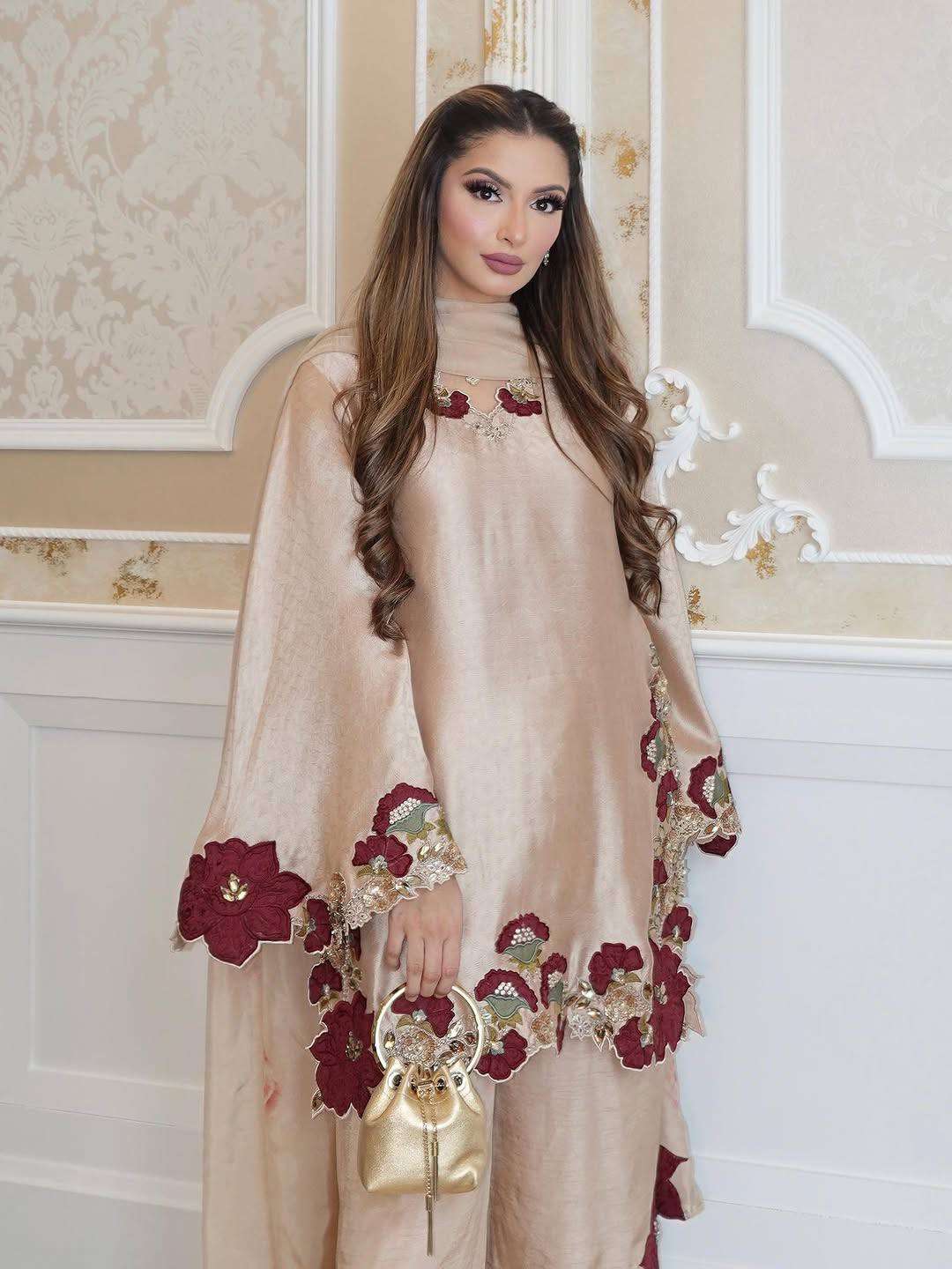 ZSR 3171 ROMAN SILK FABRICS GORGEOUS LOOK DESIGNER LADIES SUIT