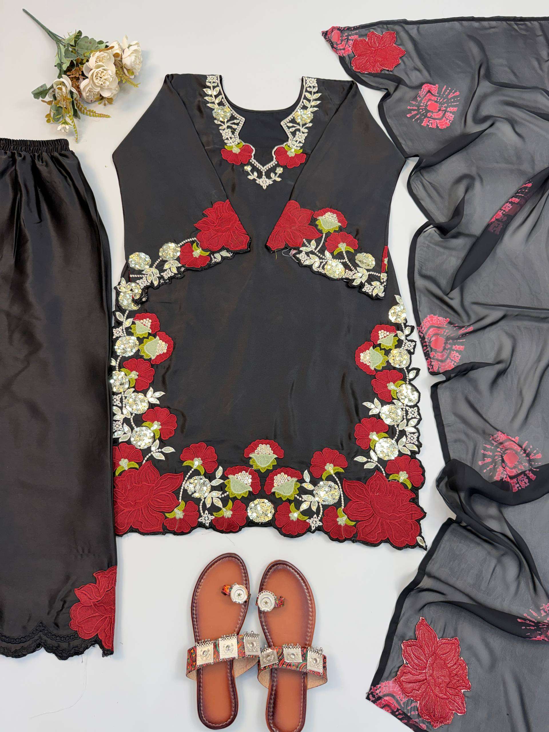 ZSR 3171 ROMAN SILK FABRICS GORGEOUS LOOK DESIGNER LADIES SUIT