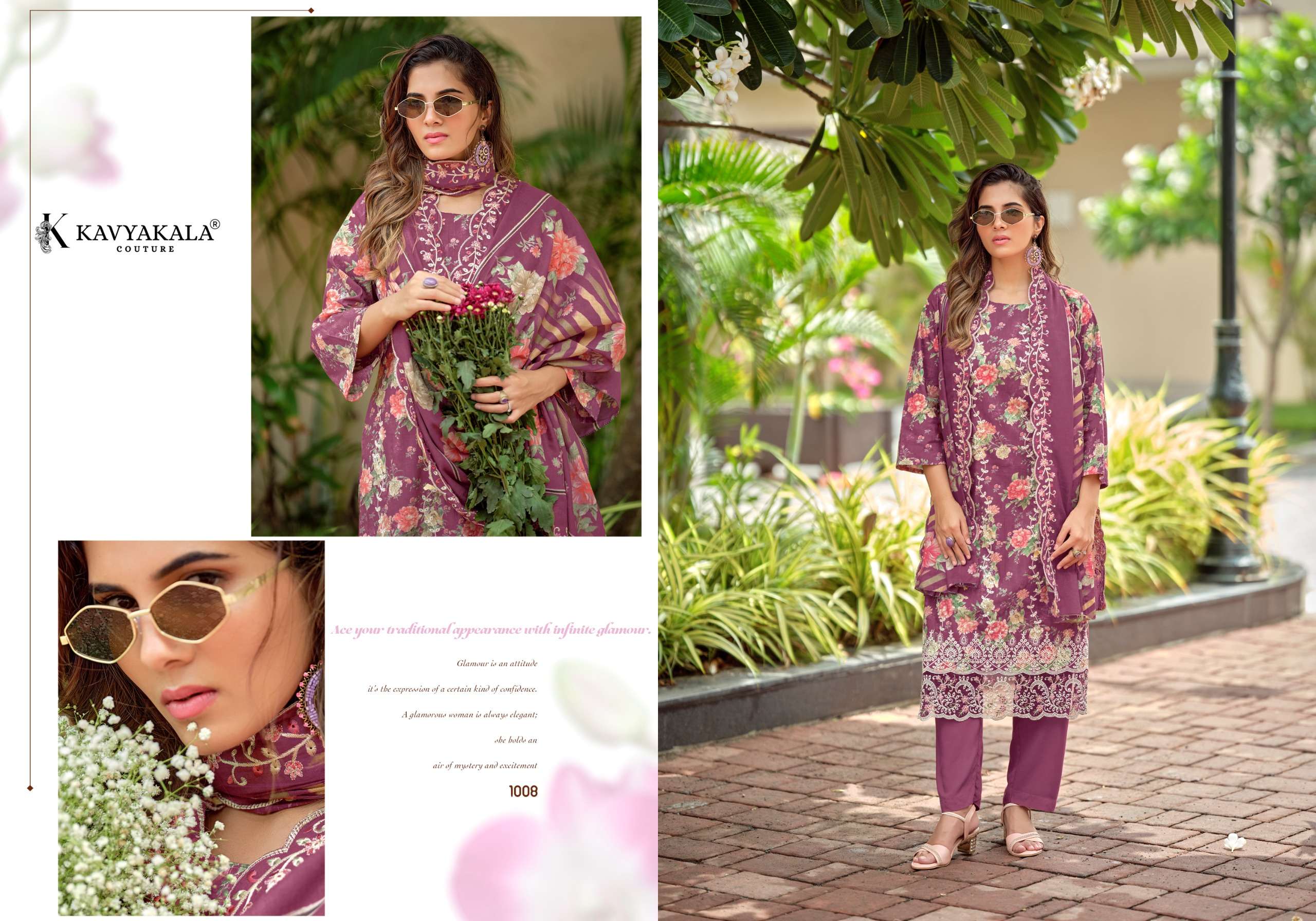 ‎‎ KAVYA‎‎ KALA COUTURE NIRMOHI VOL 4 LAWN COTTON PRINT WITH FANCY EMBROIDERY WORK SUIT