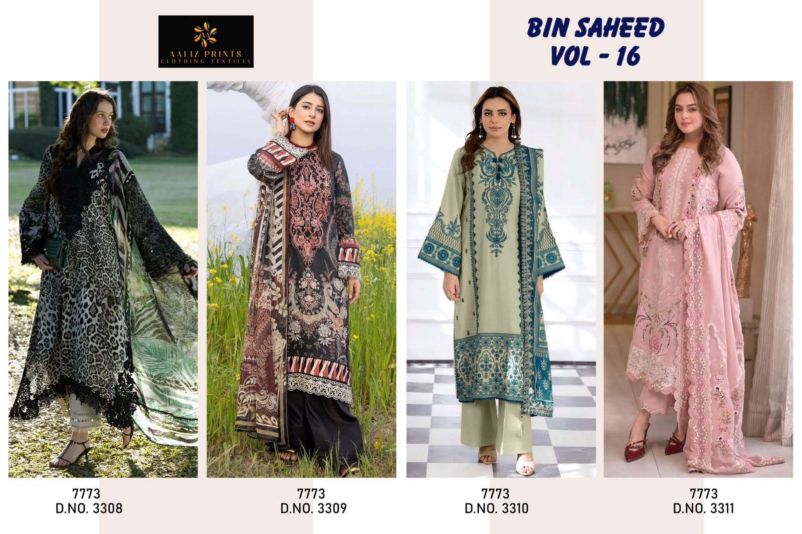 AALIZ PRINTS BIN SAHEED VOL 16 READY MADE COLLECTION