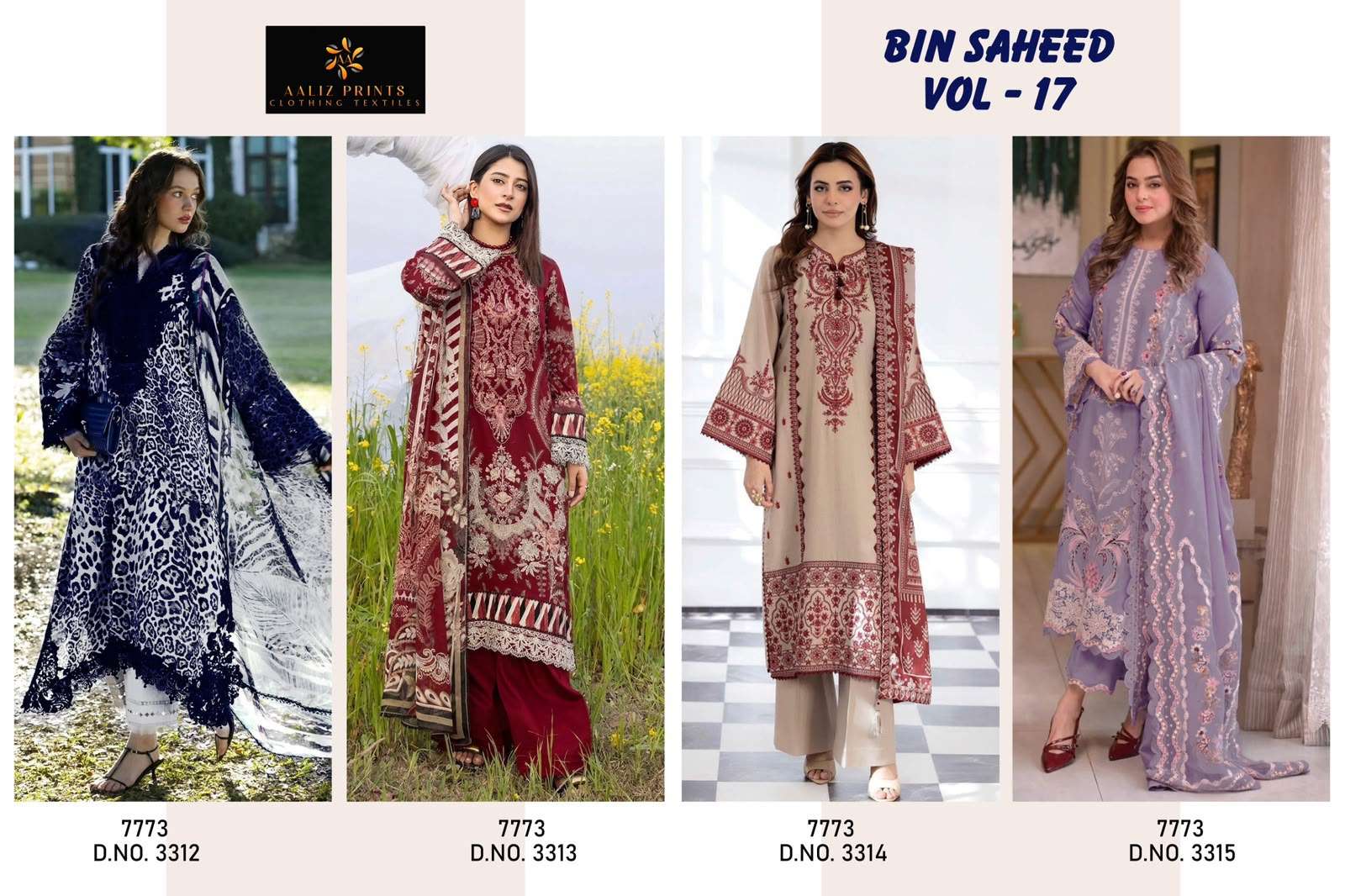 AALIZ PRINTS BIN SAHEED VOL 17 READY MADE COLLECTION 