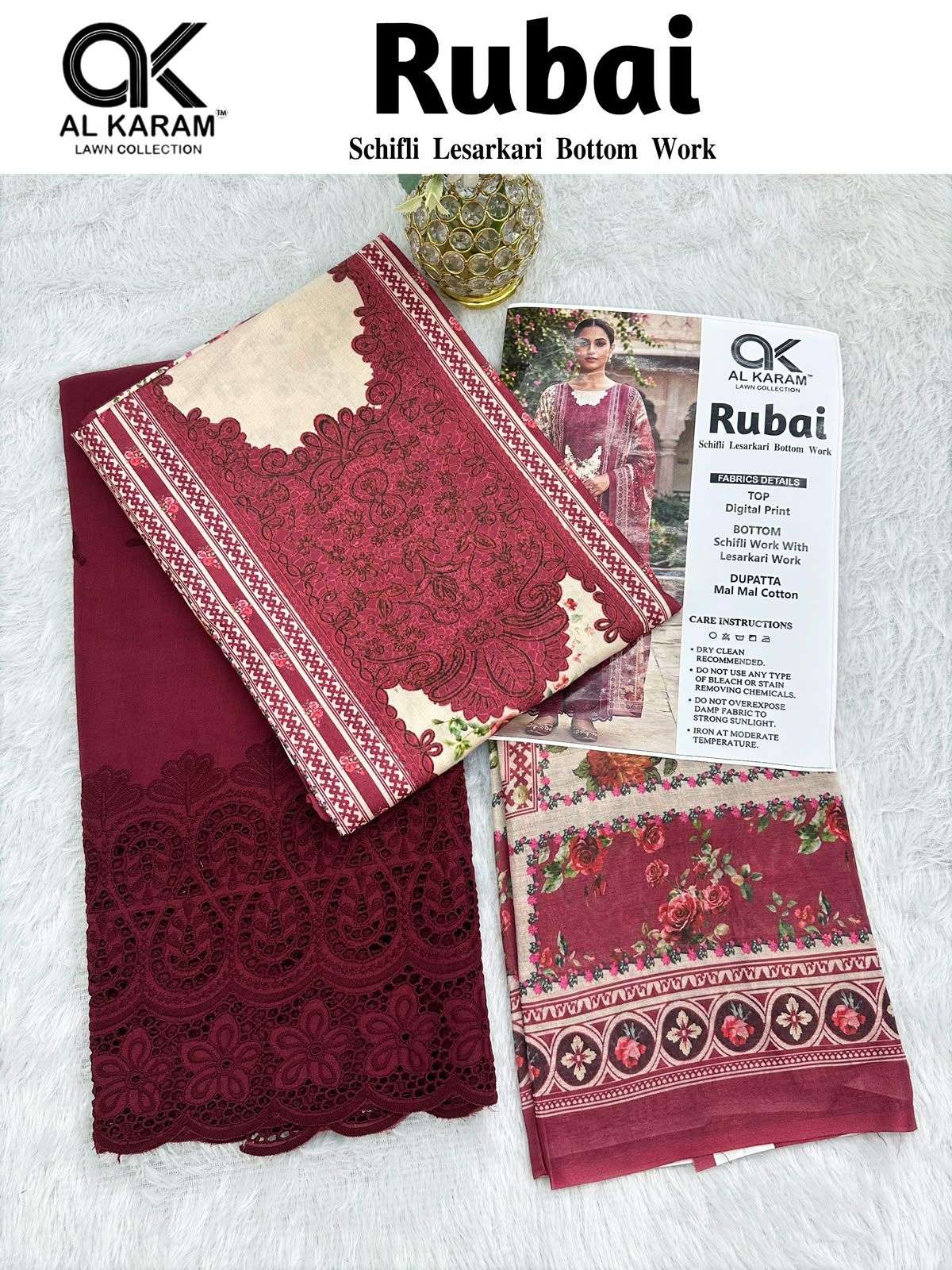 AL KARAM RUBAI COTTON DIGITAL PRINT SALWAR SUITS 